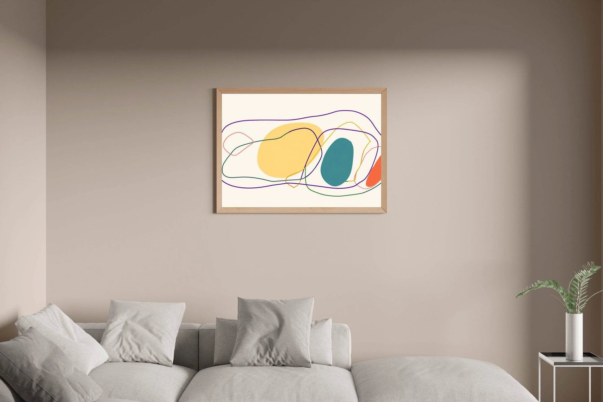 Irregular Handdrawn Abstract Wall Art - beink online art store