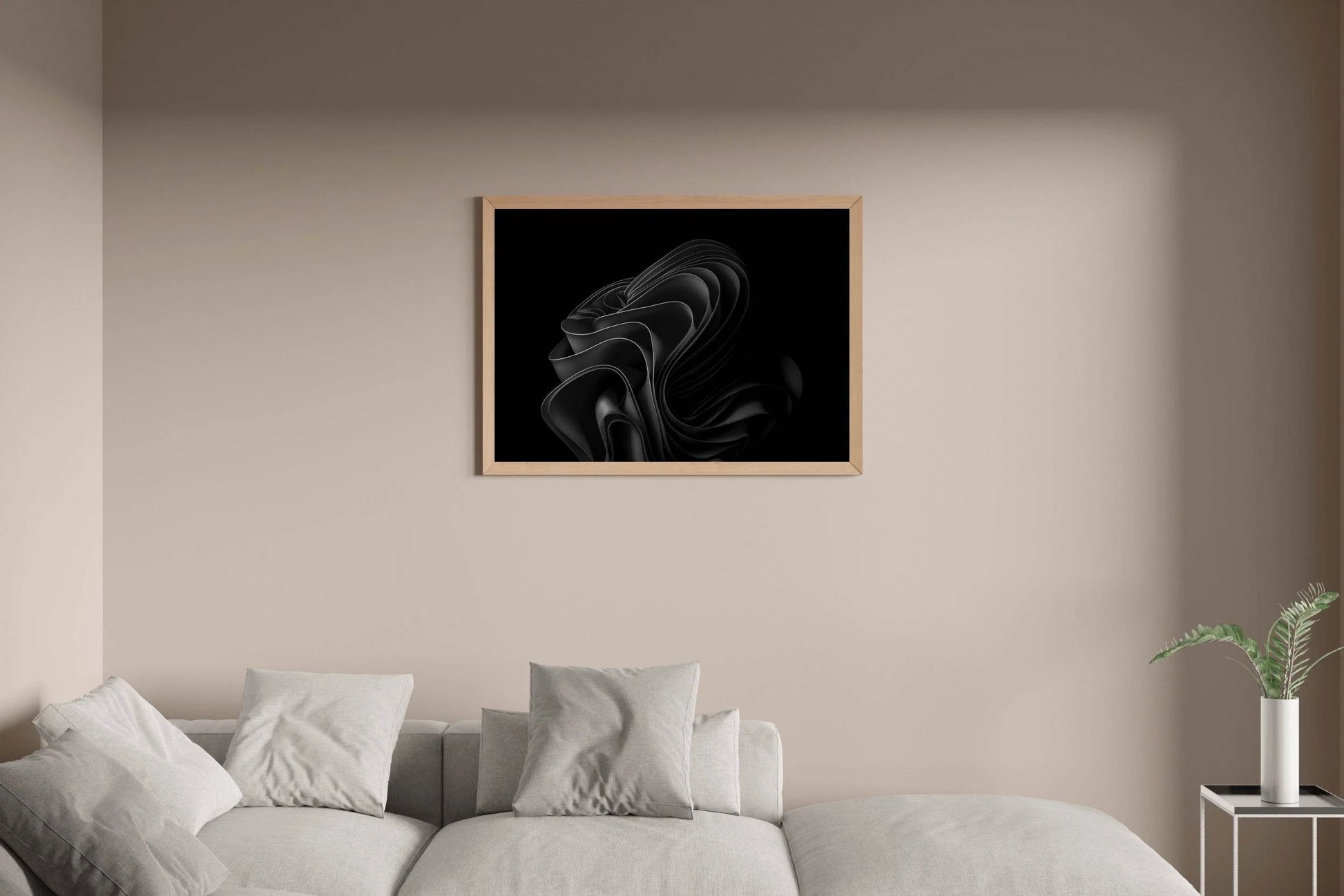 Black Lotus Black & White Wall Art - beink online art store