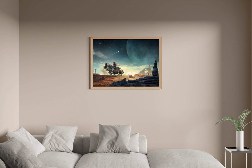 Starfield Custom Ship Gaming Wall Art - beink online art store