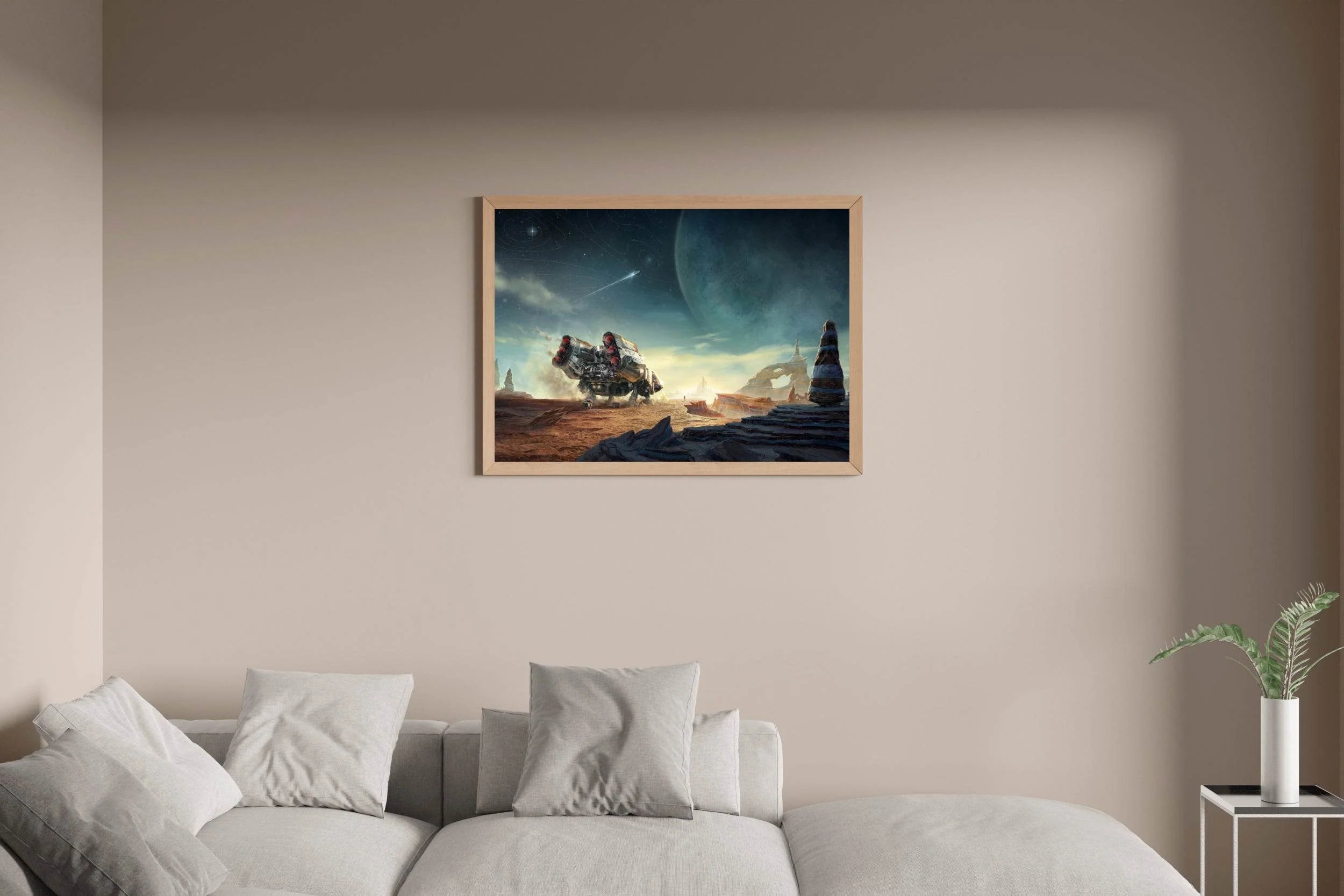 Starfield Custom Ship Gaming Wall Art - beink online art store