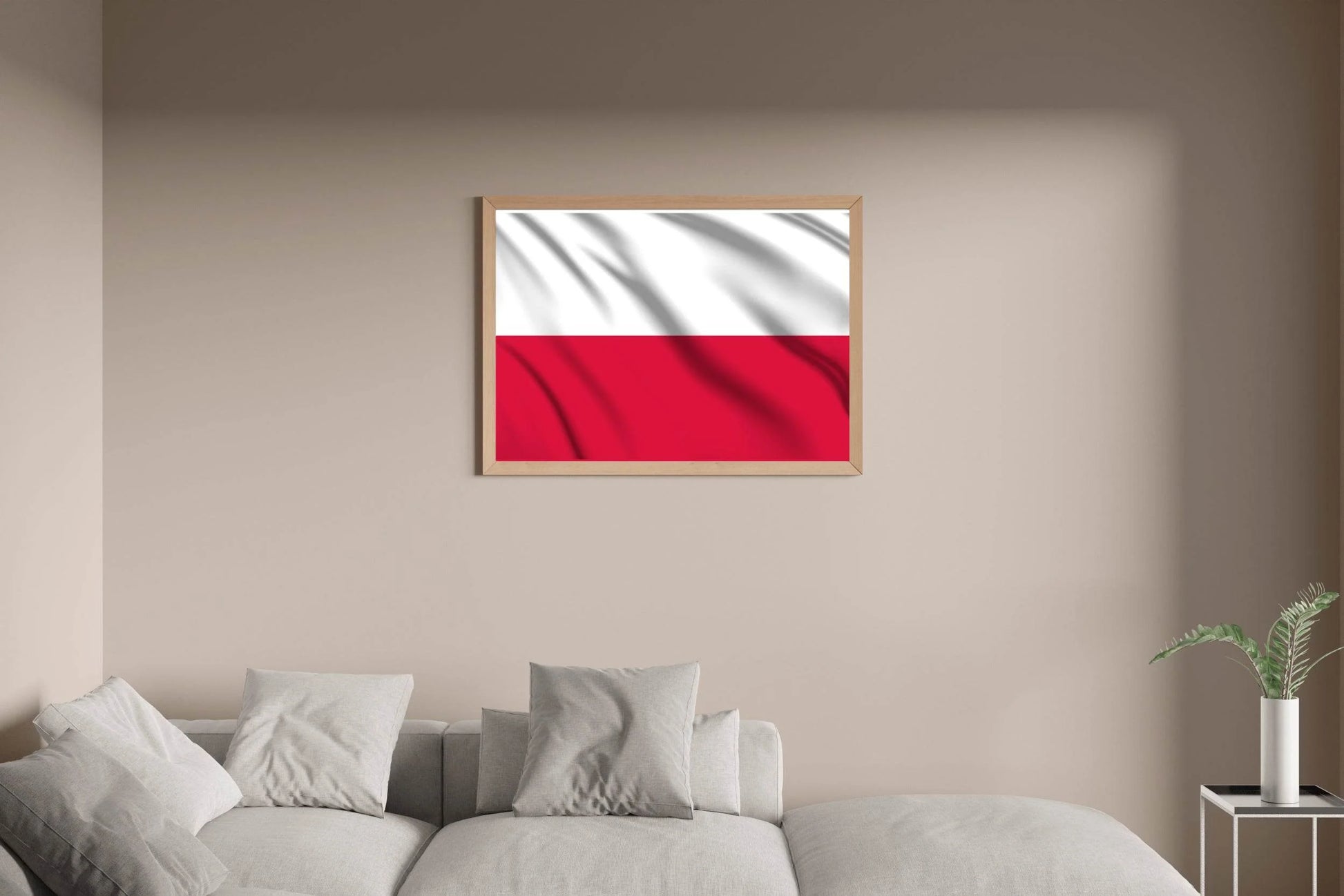 Poland National Flag Wall Art - beink online art store