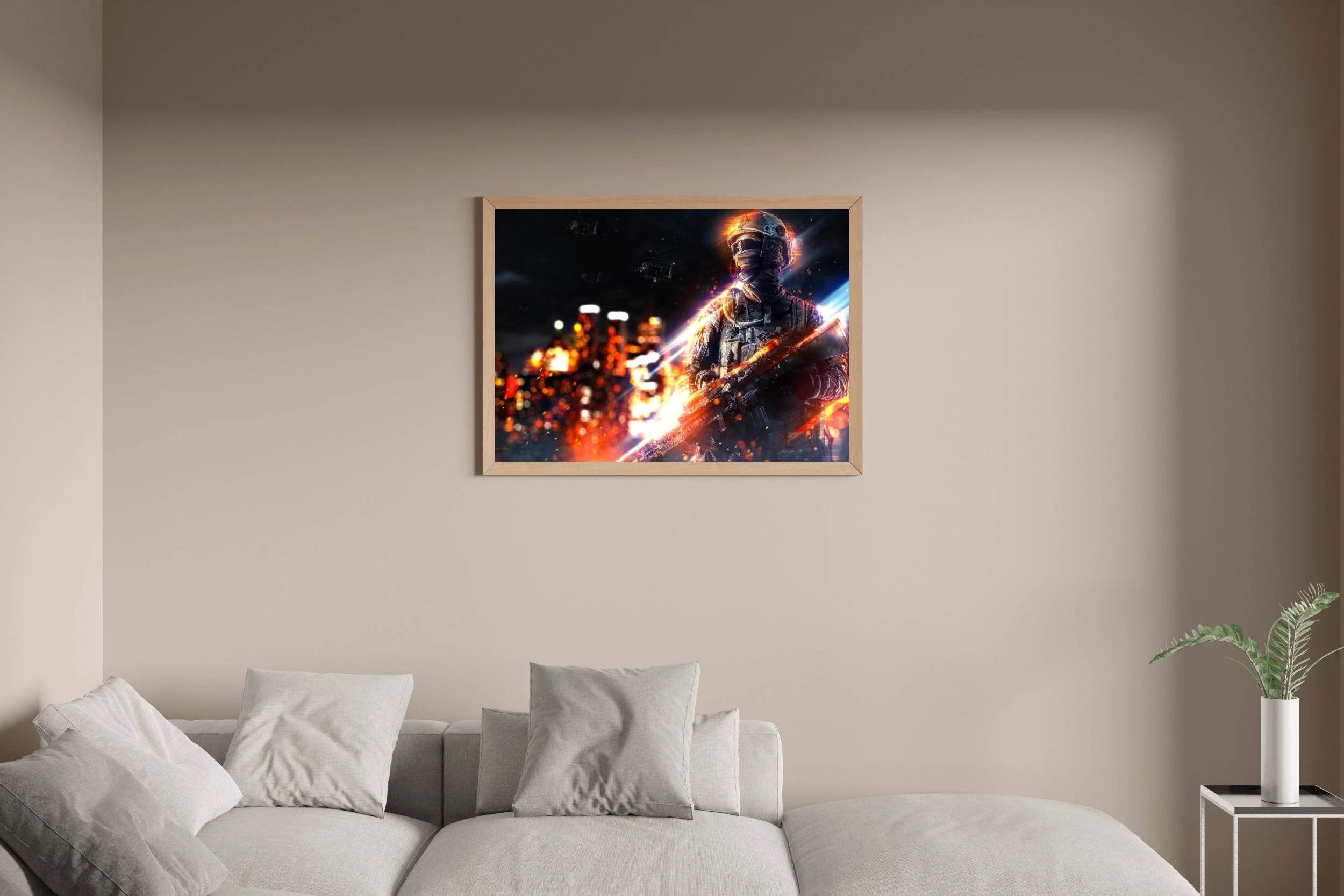 Soldier Battlefield Gaming Wall Art - beink online art store