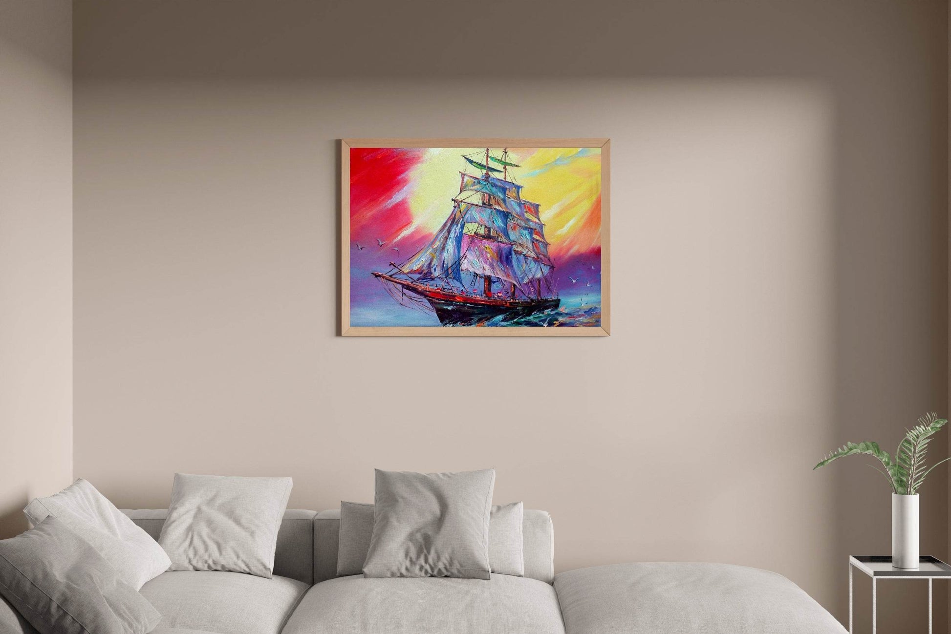 Medieval Battleship Wall Art - beink online art store