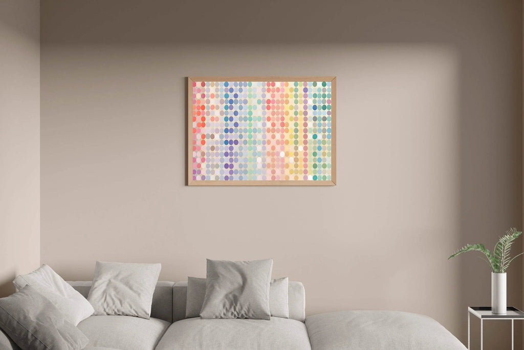 Pastel Color Circle Abstract Wallpaper - beink online art store