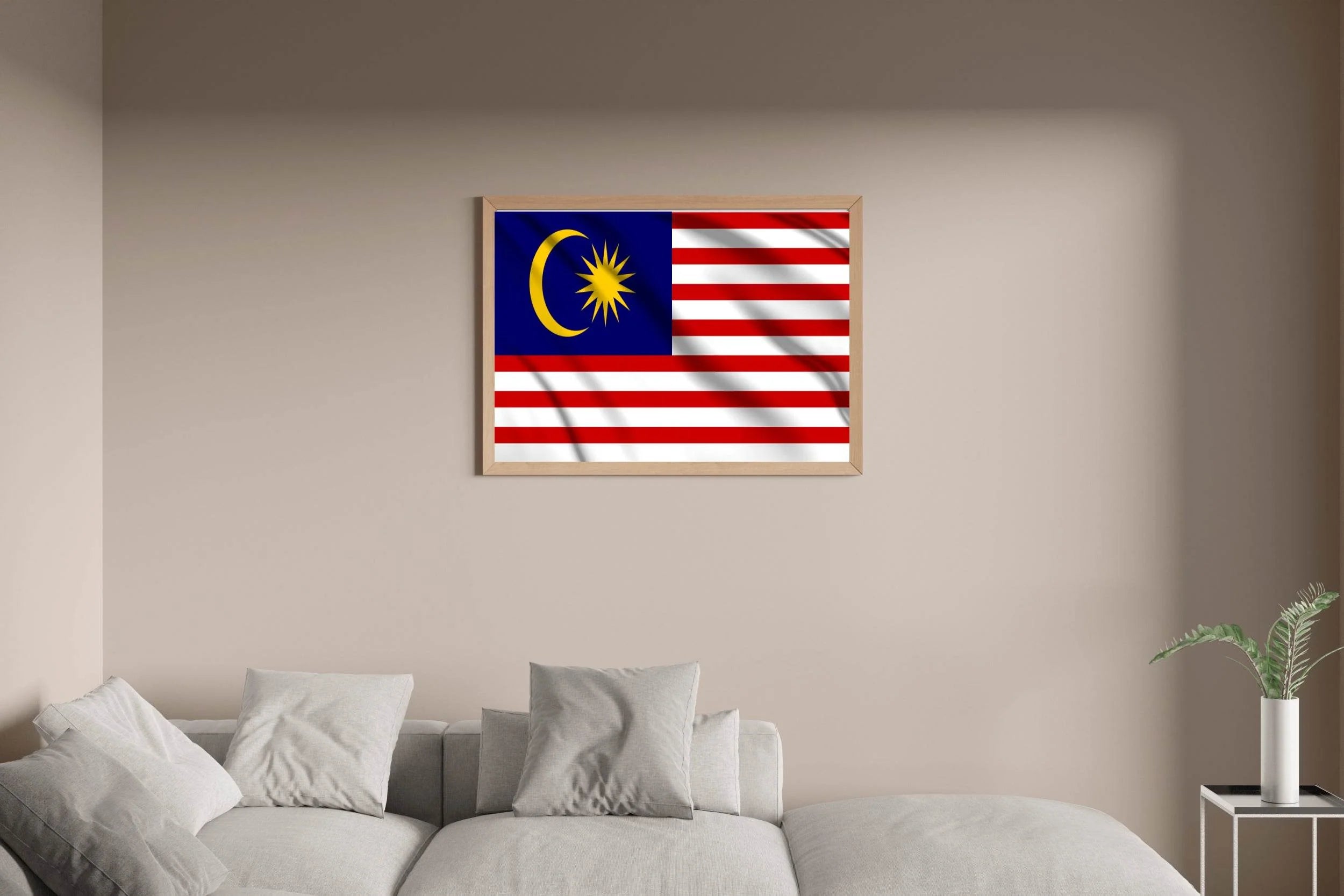 Malaysia National Flag Wall Art - beink online art store