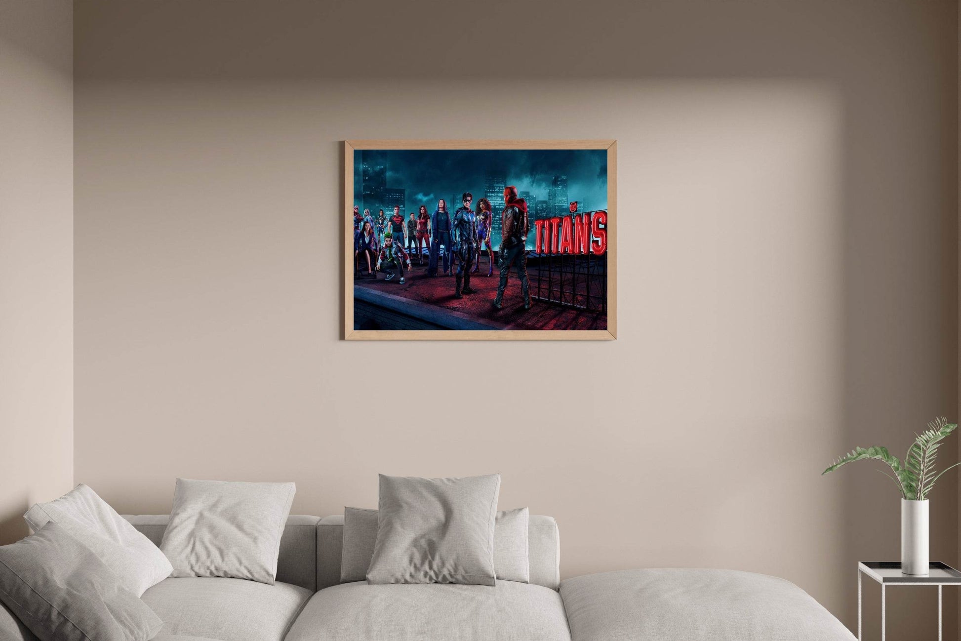 Titans Superhero On the Roof Wall Art - beink online art store