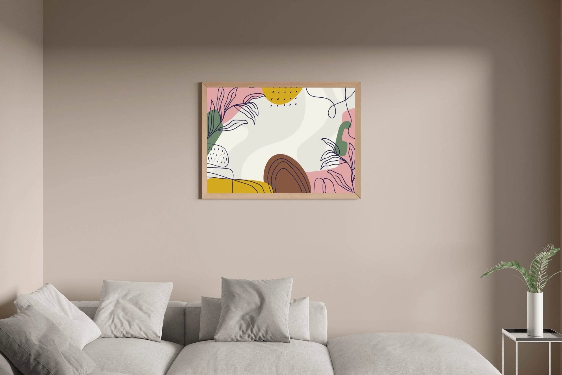 Heliconia Flower Design Wall Art - beink online art store