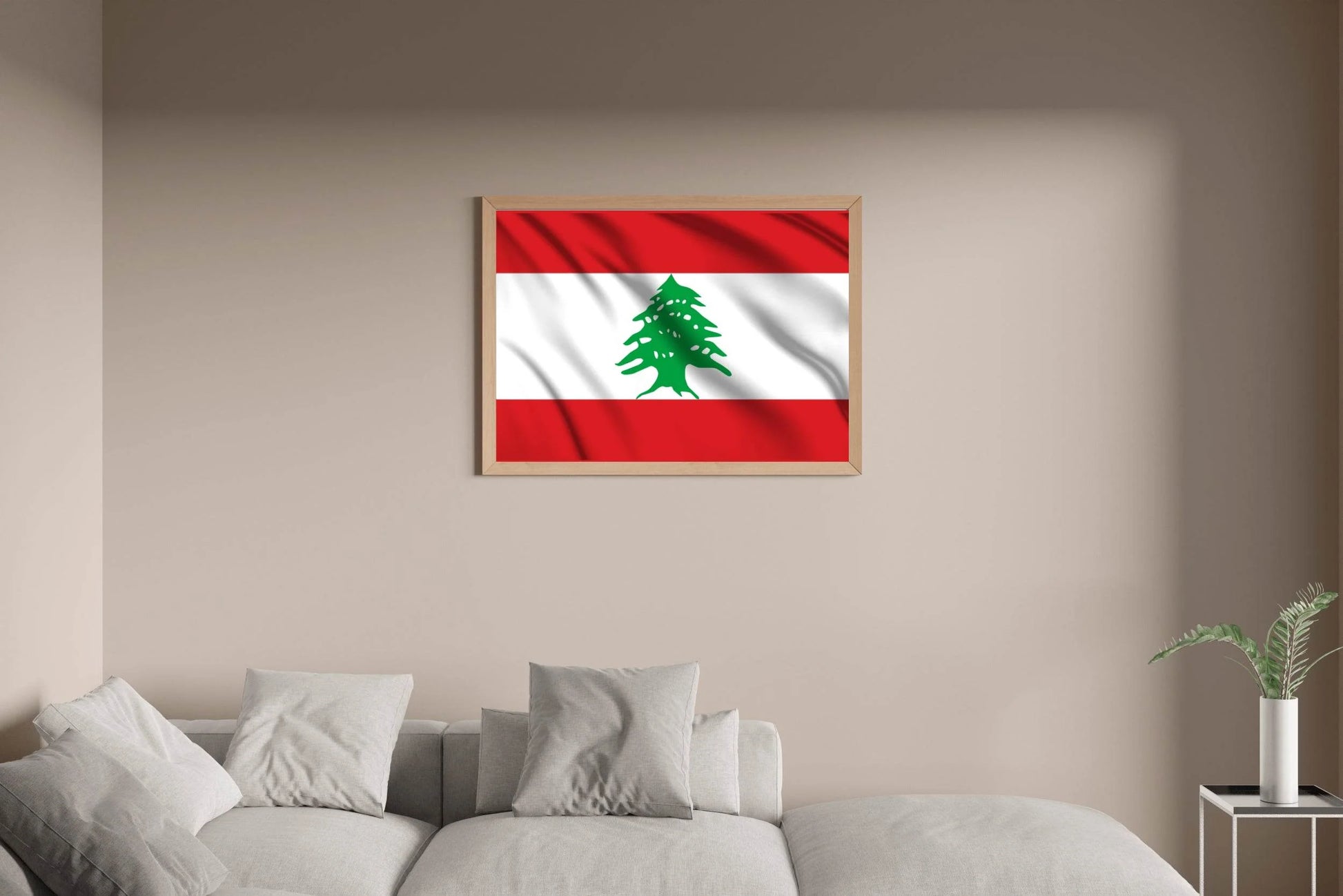 Lebanon National Flag Wall Art - beink online art store
