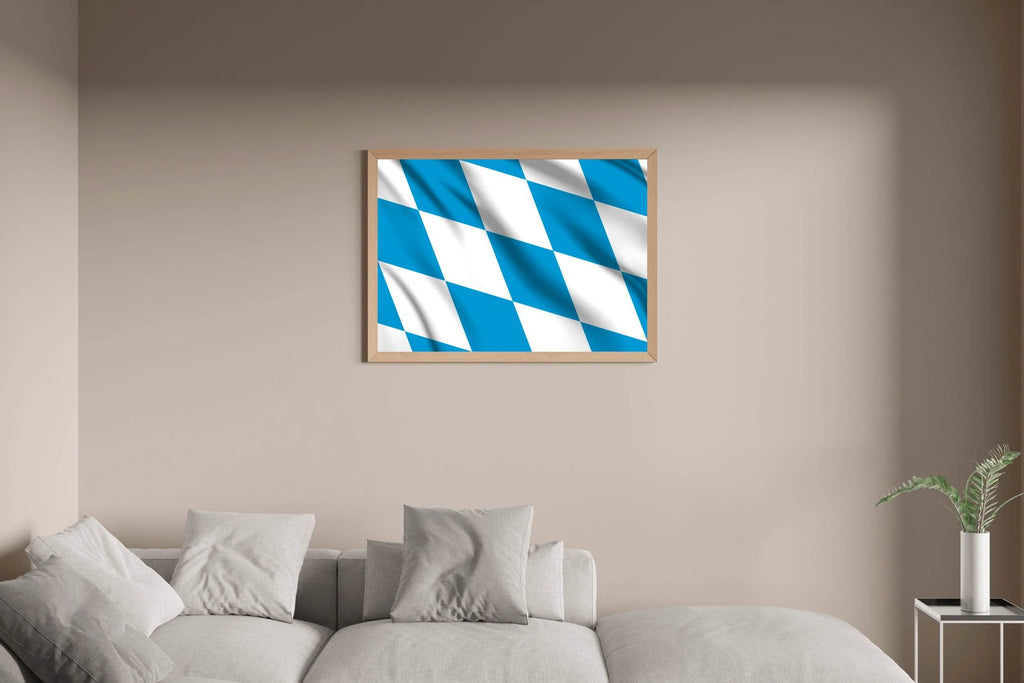 Bavaria National Flag Wall Art - beink online art store