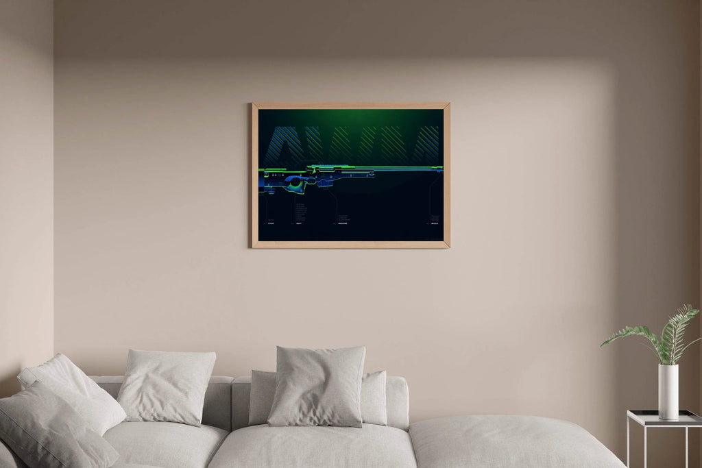 PUBG Custom Weapon Gaming Wall Art - beink online art store