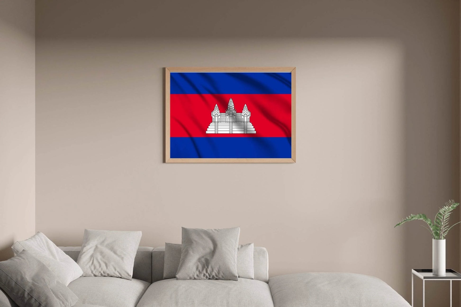 Cambodia National Flag Wall Art - beink online art store