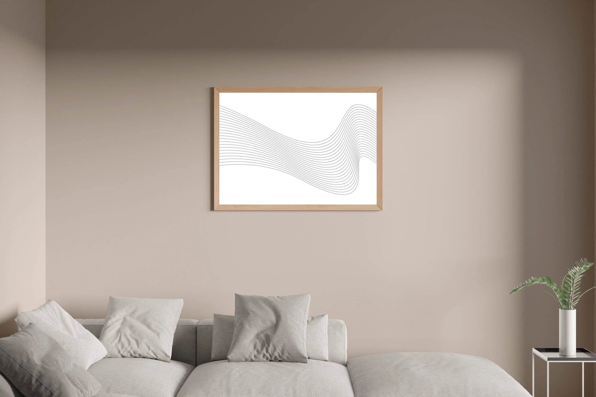 Wavy Frequency Lines Wall Art - beink online art store