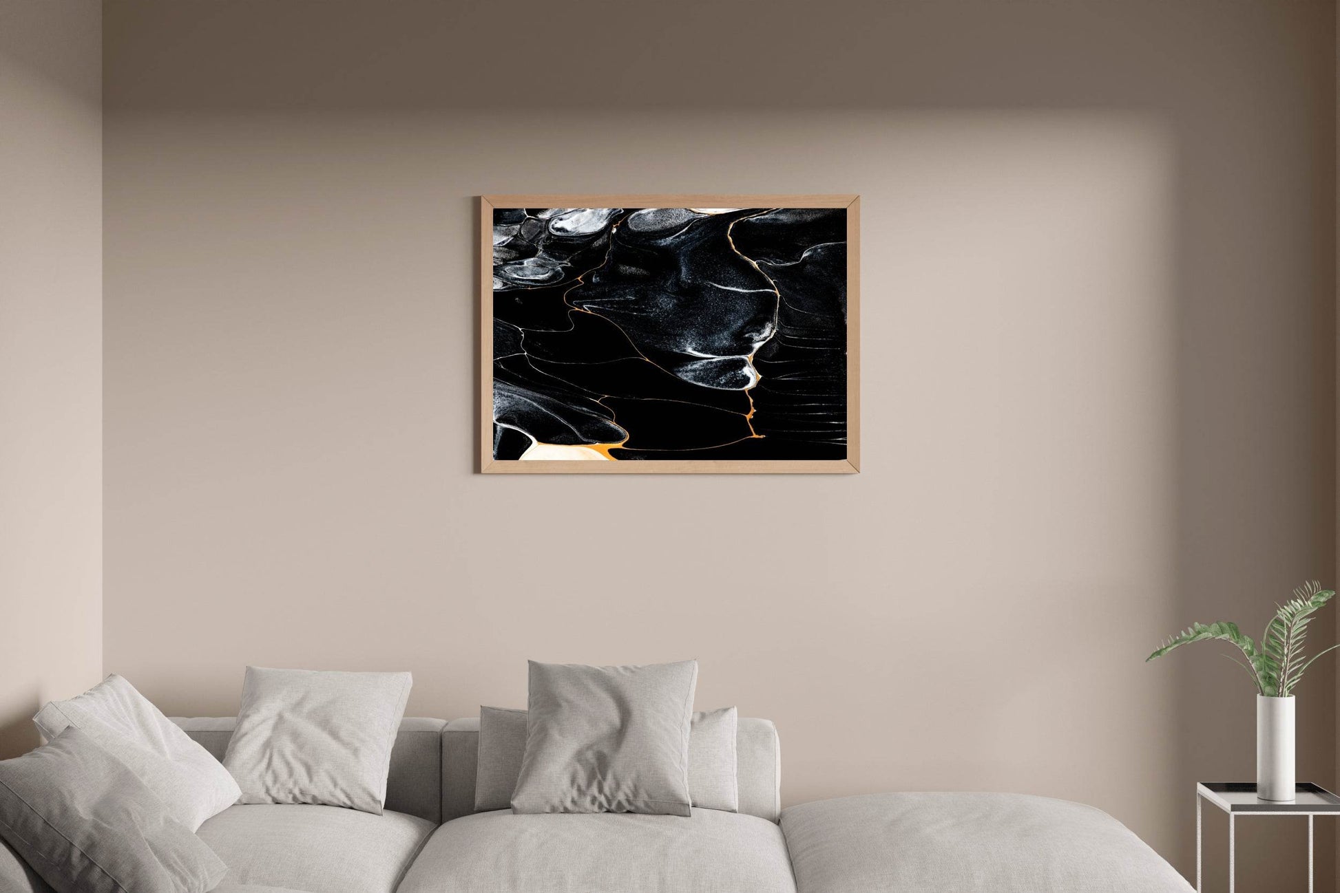 Black Granite Abstract Wall Art - beink online art store