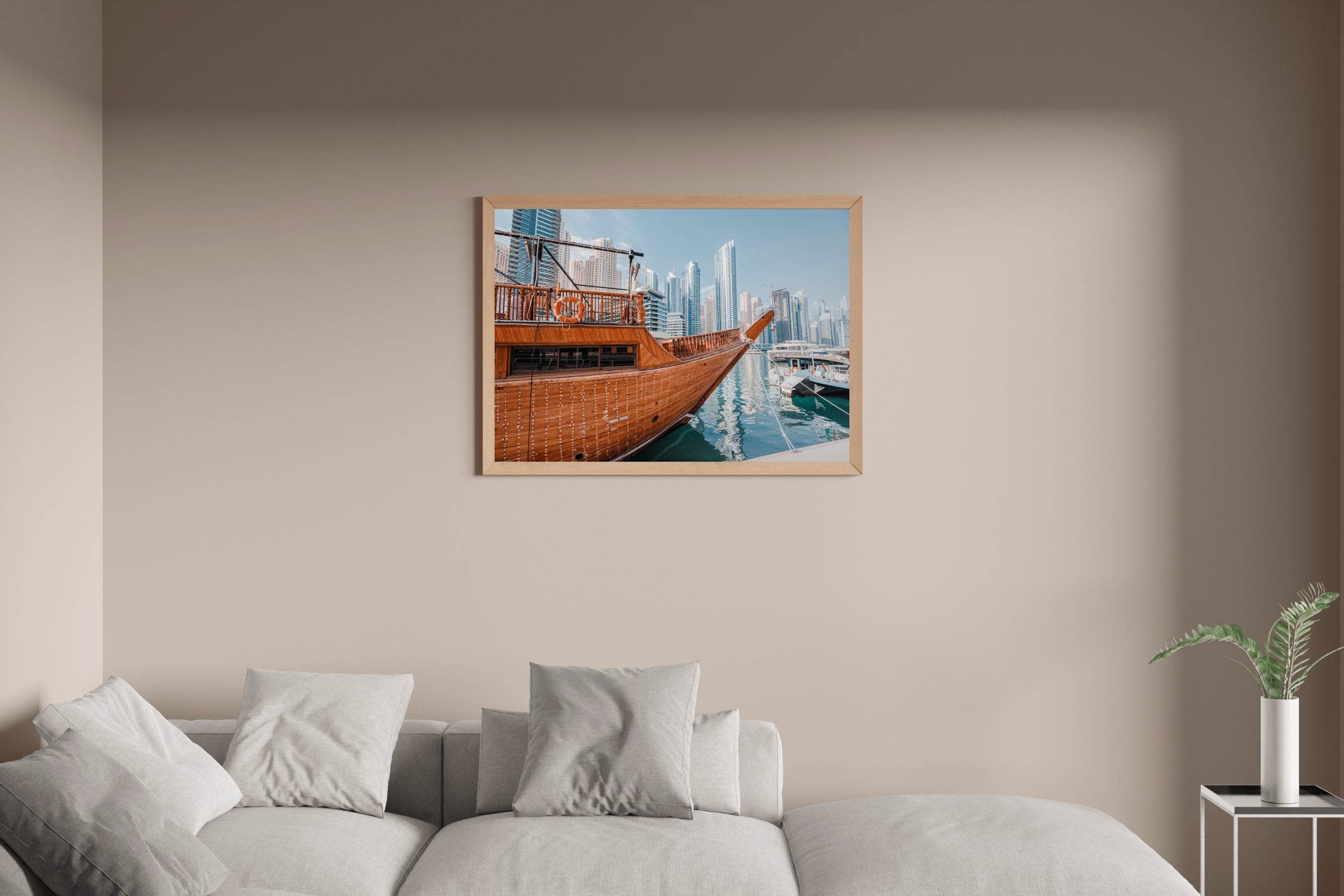 The Dhow and the Skyline Wall Art - beink online art store
