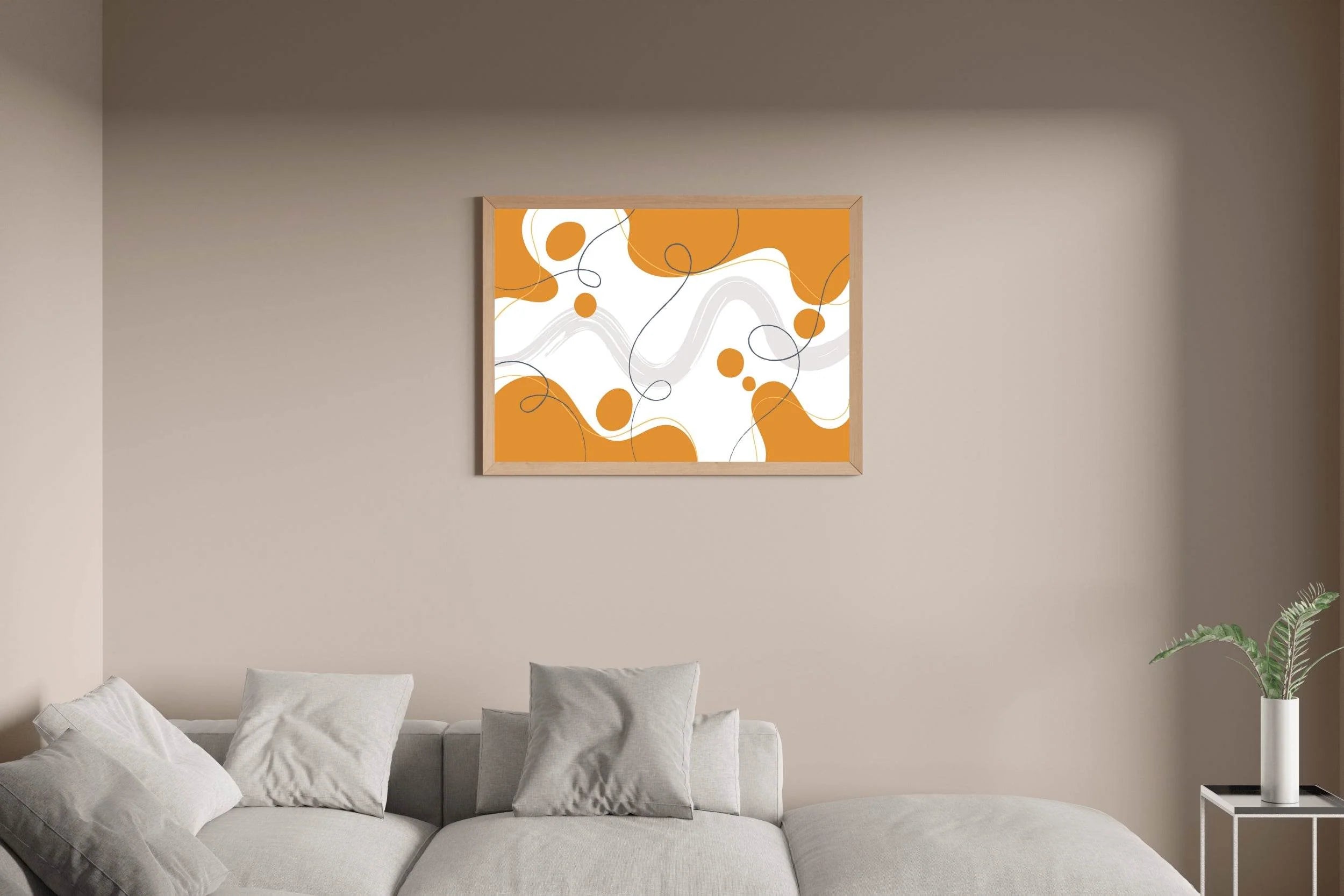 Colorful Minimal Lines Wall Art - beink online art store