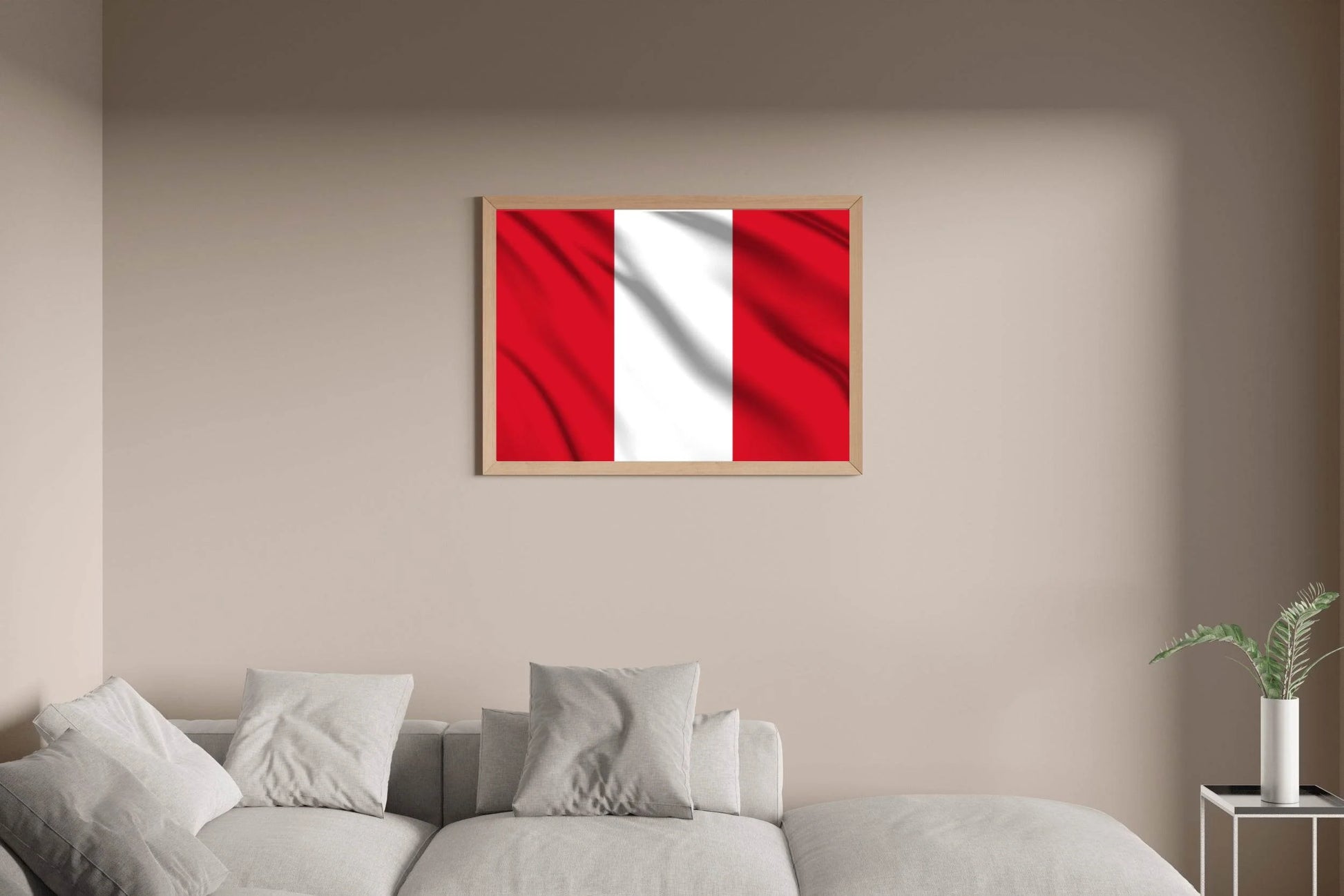 Peru National Flag Wall Art - beink online art store