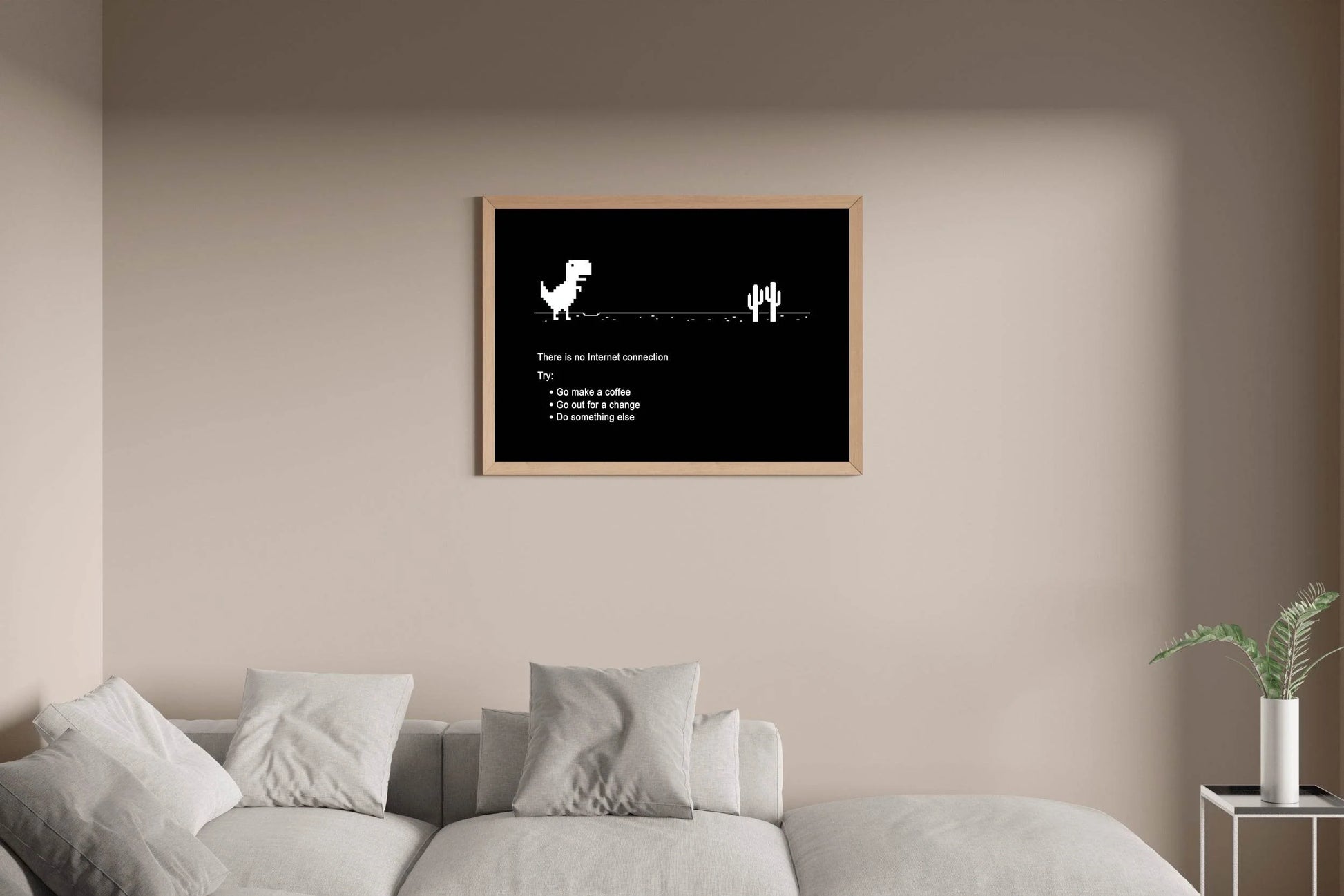 Chrome T Rex Gaming Wall Art - beink online art store
