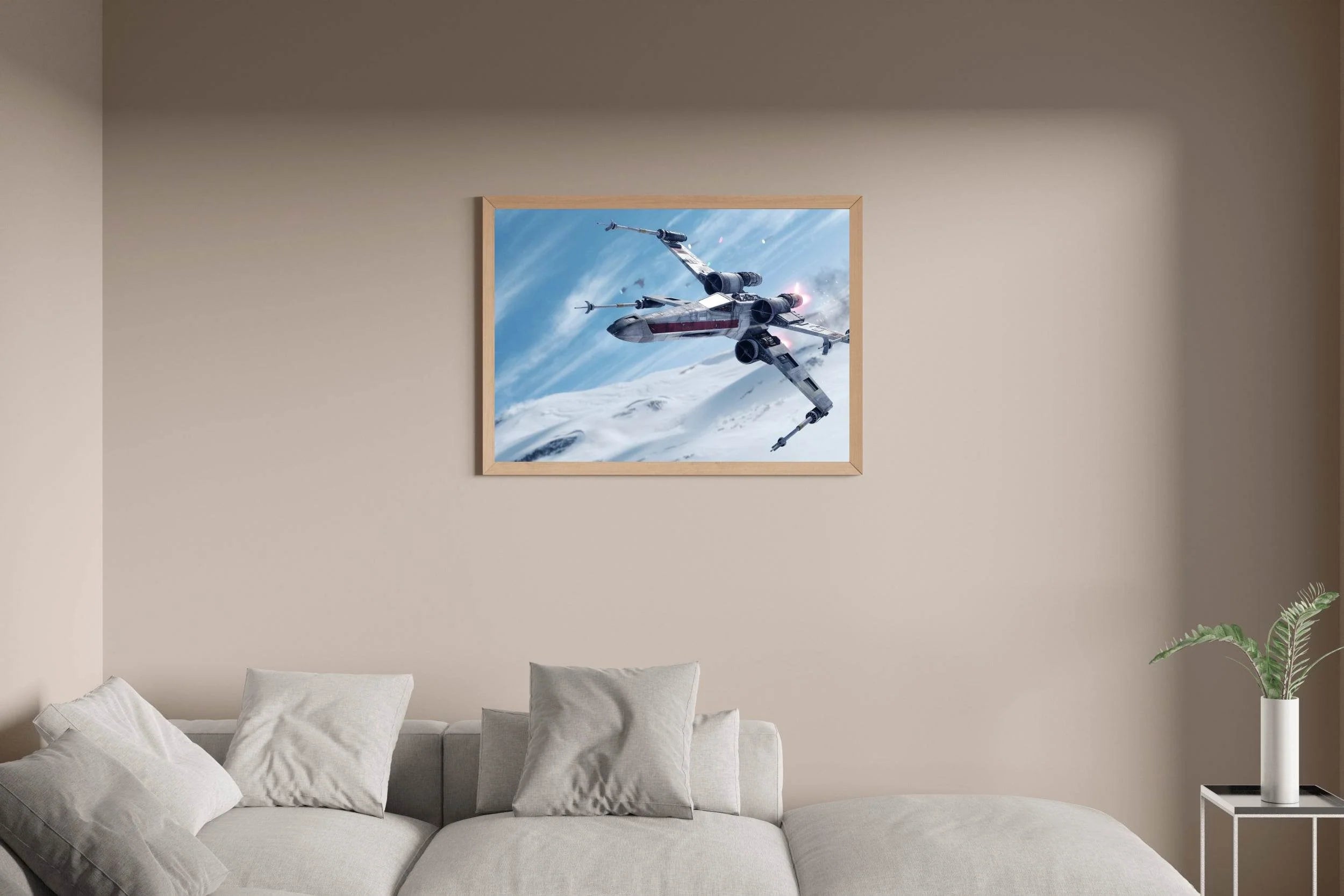 Star Wars X-Wing Fighter Gaming Wall Art - beink online art store