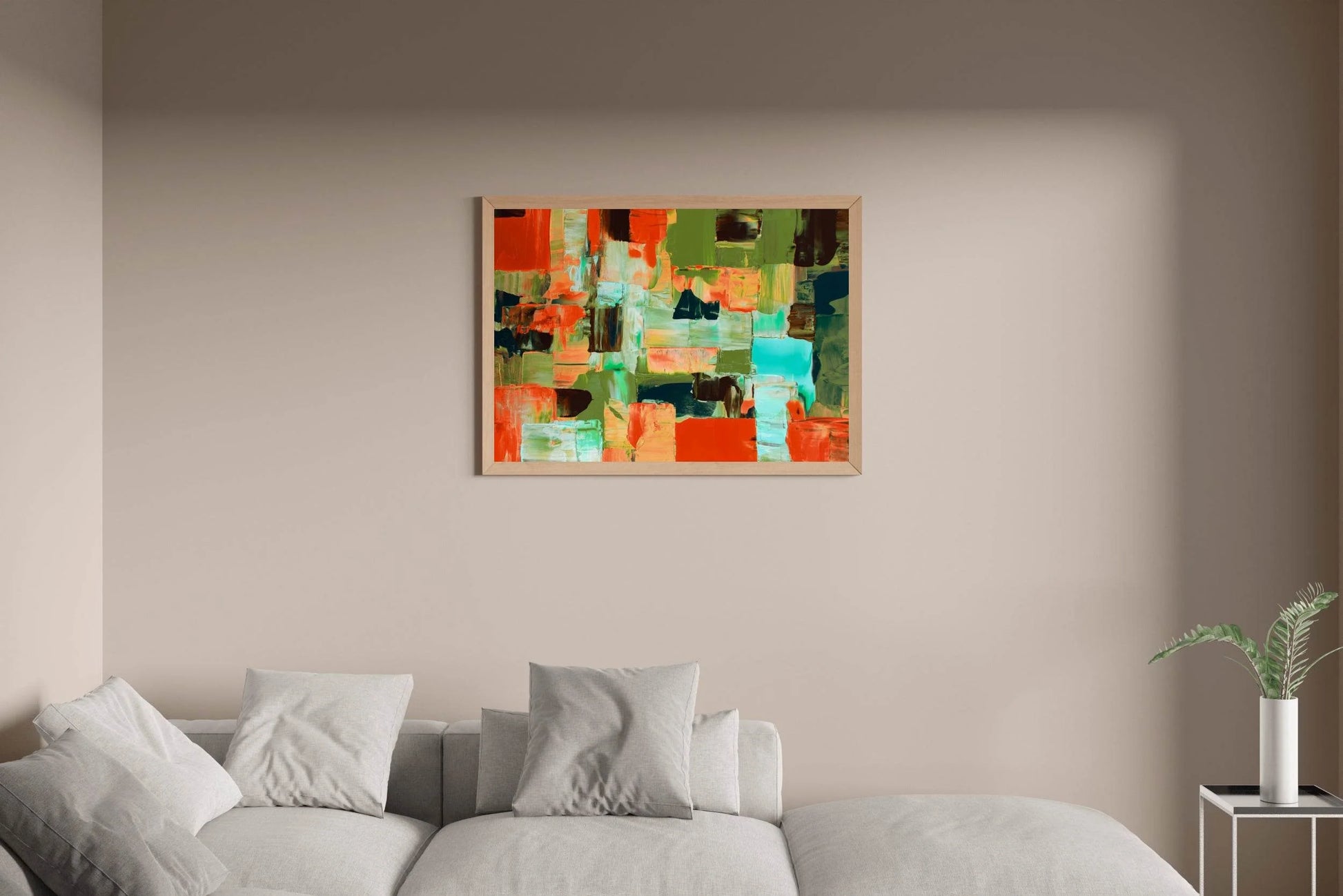 Brazil Image Brush Stroke Abstract Wall Art - beink online art store