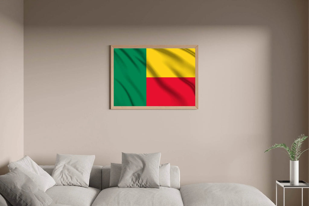 Benin National Flag Wall Art - beink online art store