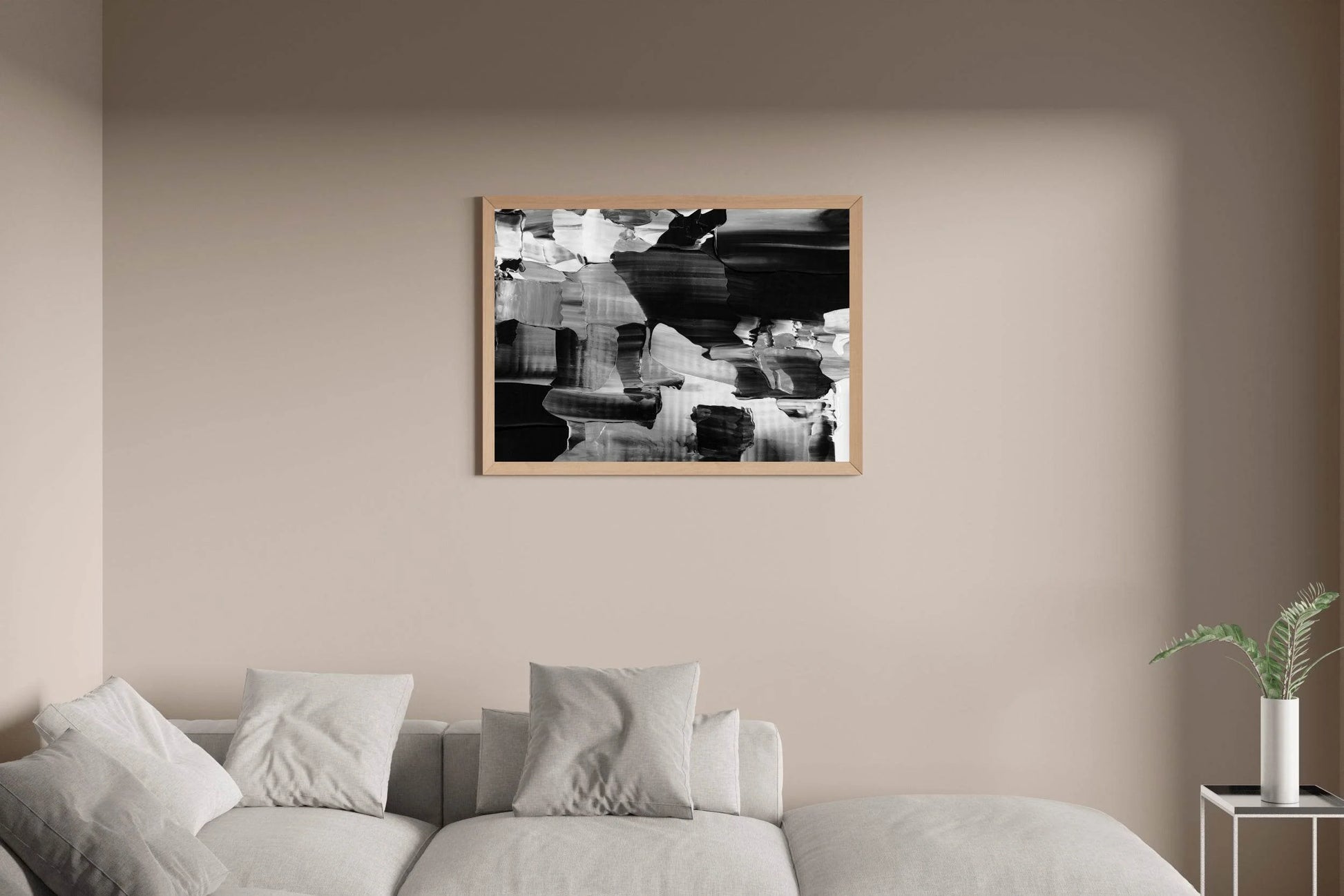 Grunge Black and White Background Abstract Wall Art - beink online art store