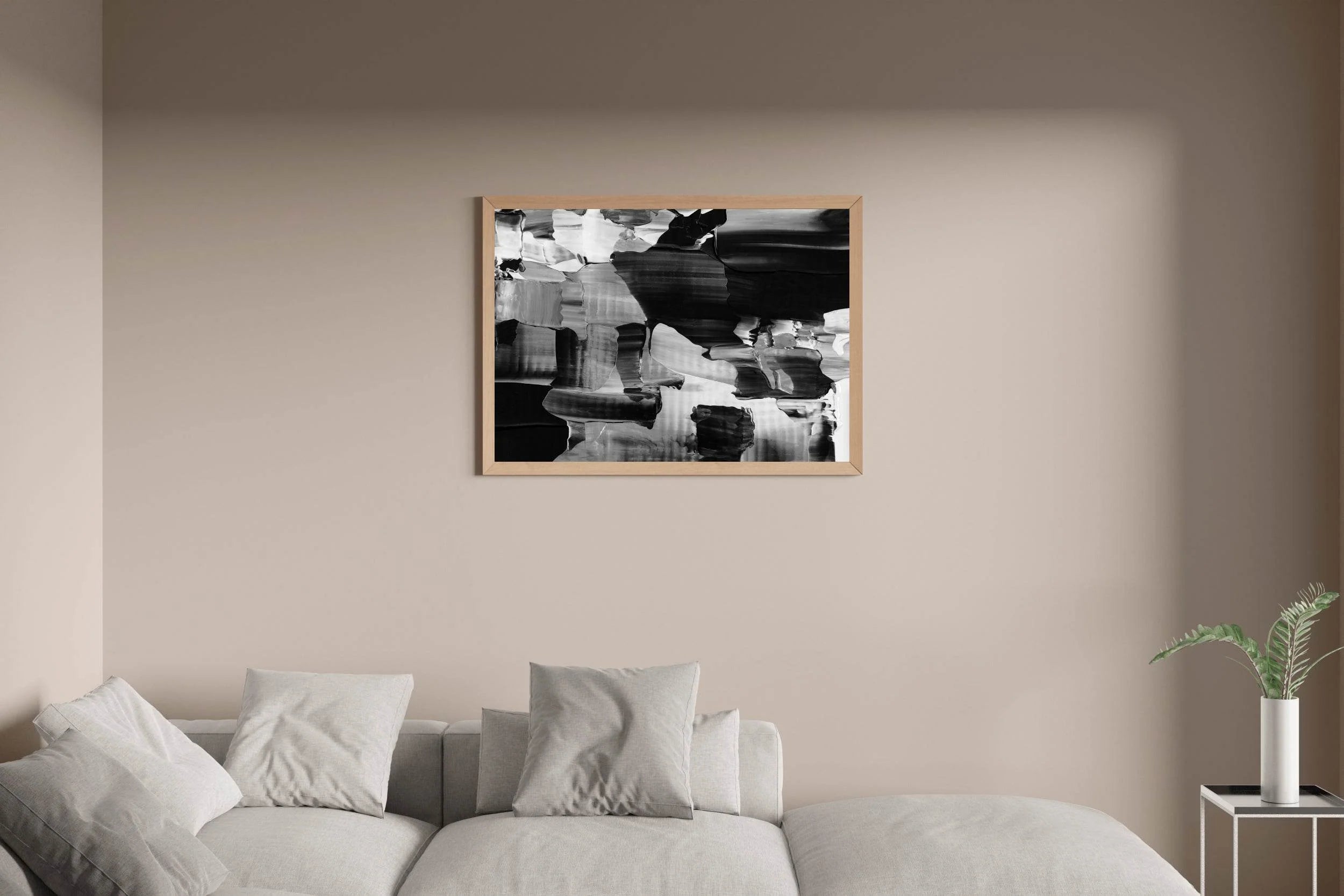 Grunge Black and White Background Abstract Wall Art - beink online art store