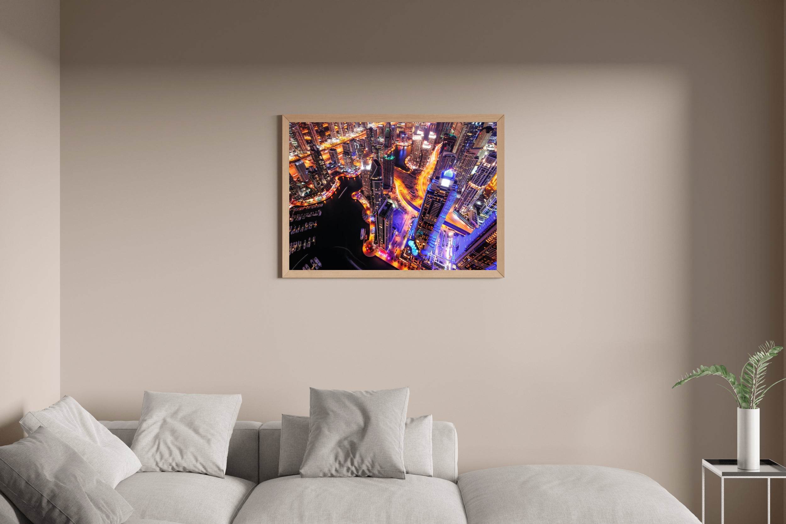 Skyward Towers at Night Wall Art - beink online art store