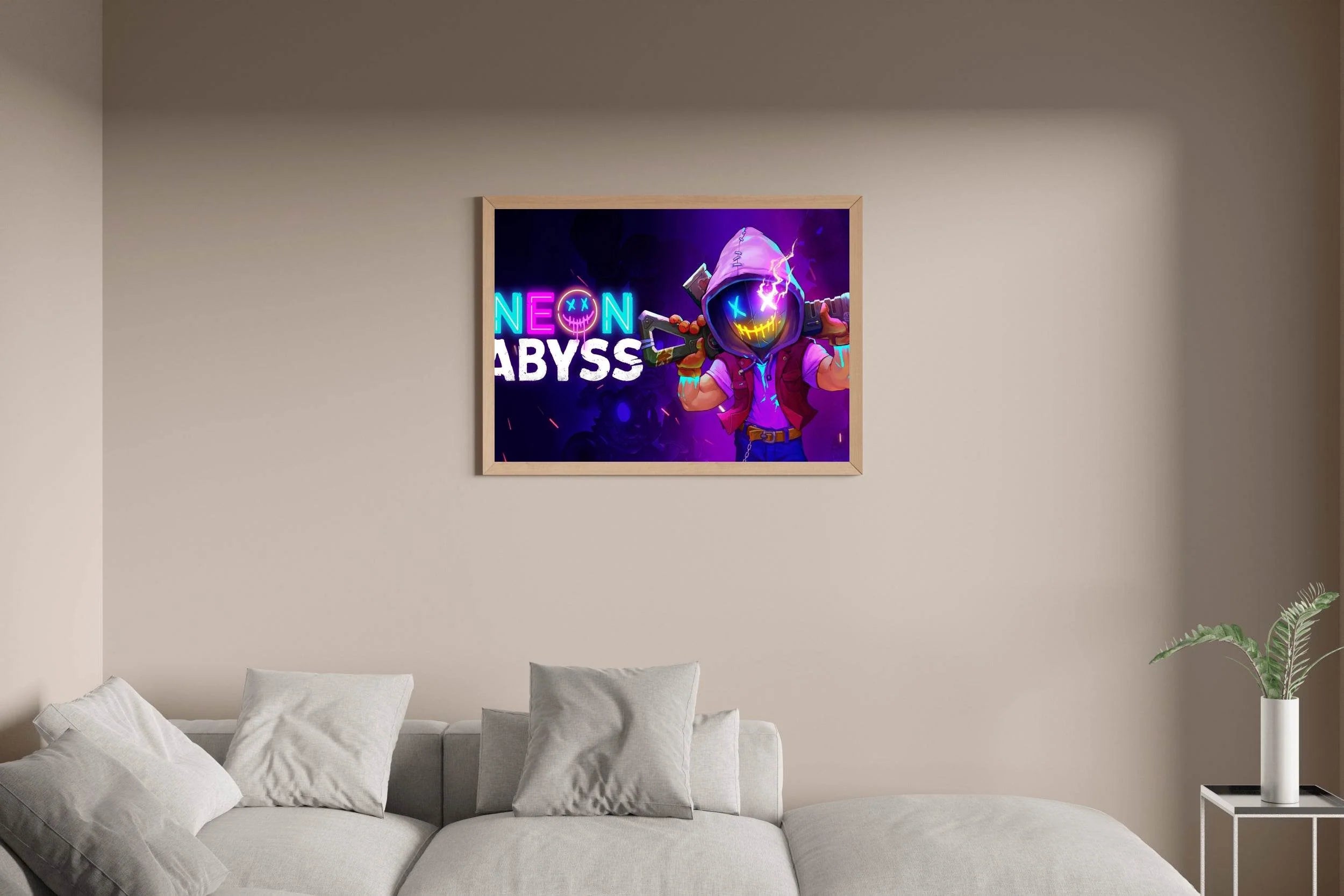 Neon Abyss Gaming Wall Art - beink online art store