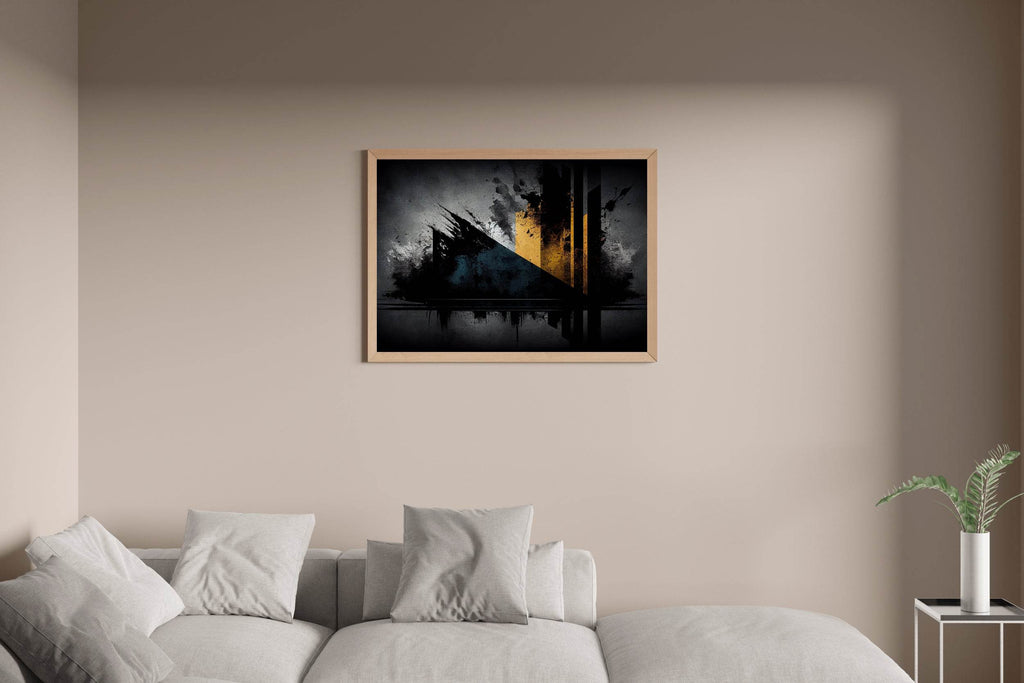 Grunge Dirty Old Stained Abstract Wall Art - beink online art store