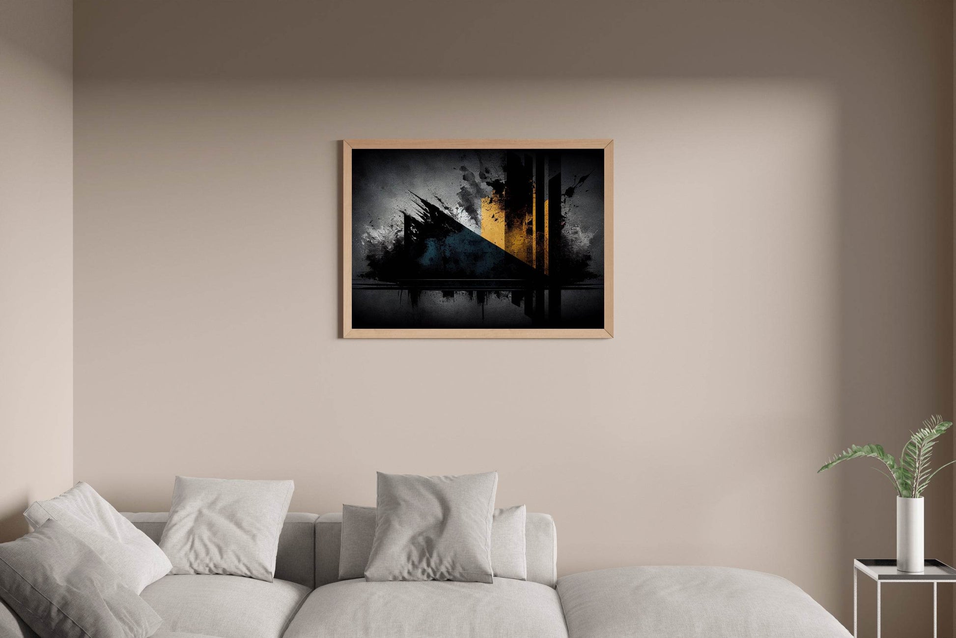 Grunge Dirty Old Stained Abstract Wall Art - beink online art store