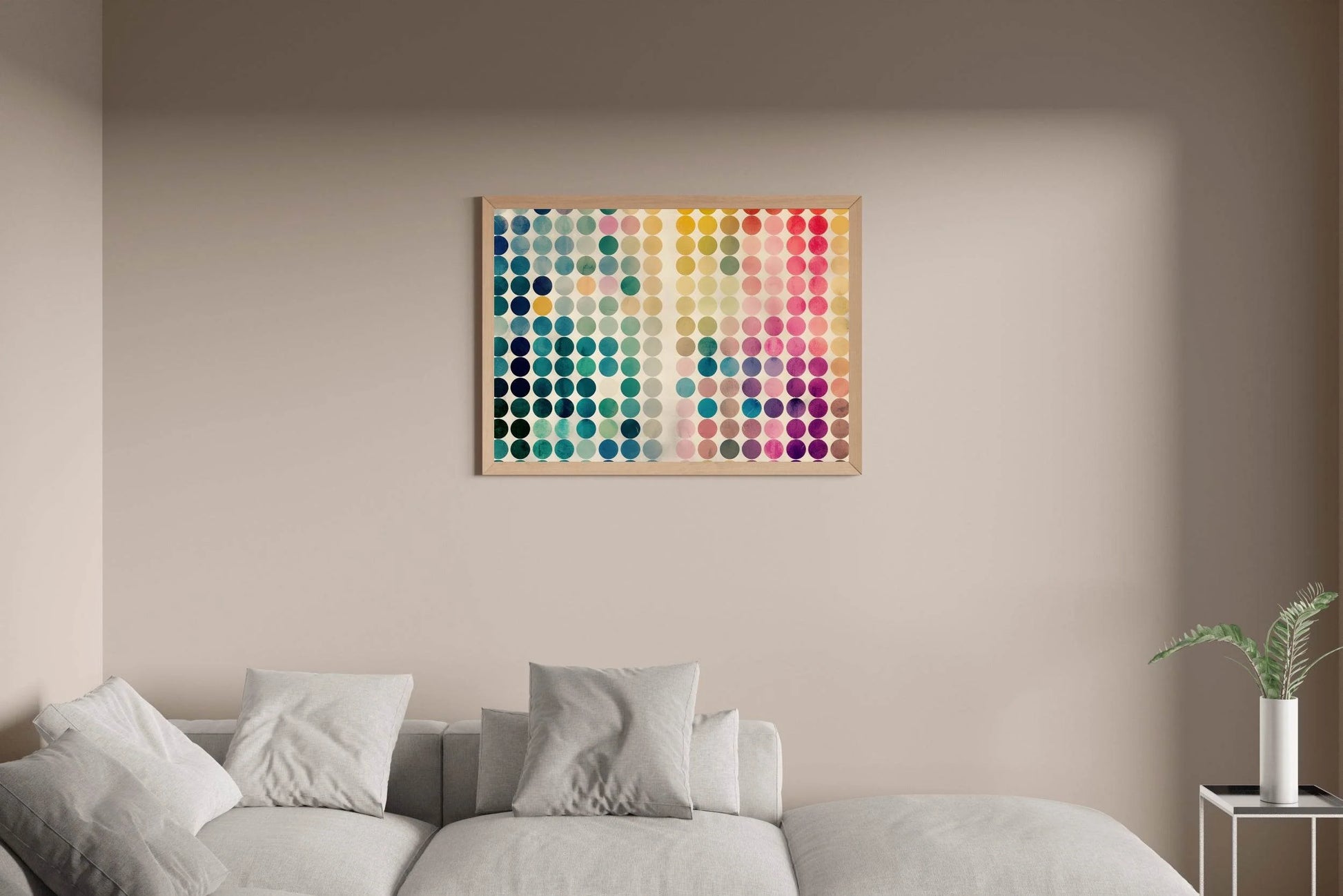 Abstract Painting of Circles With Different Colors - beink online art store