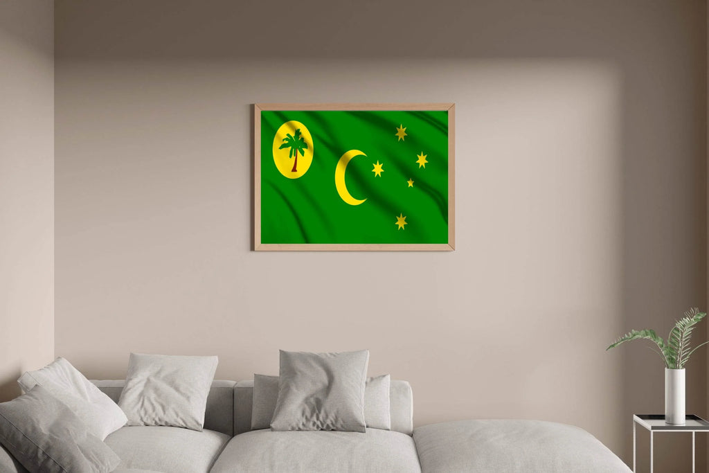 Cocos Islands Flag Wall Art - beink online art store