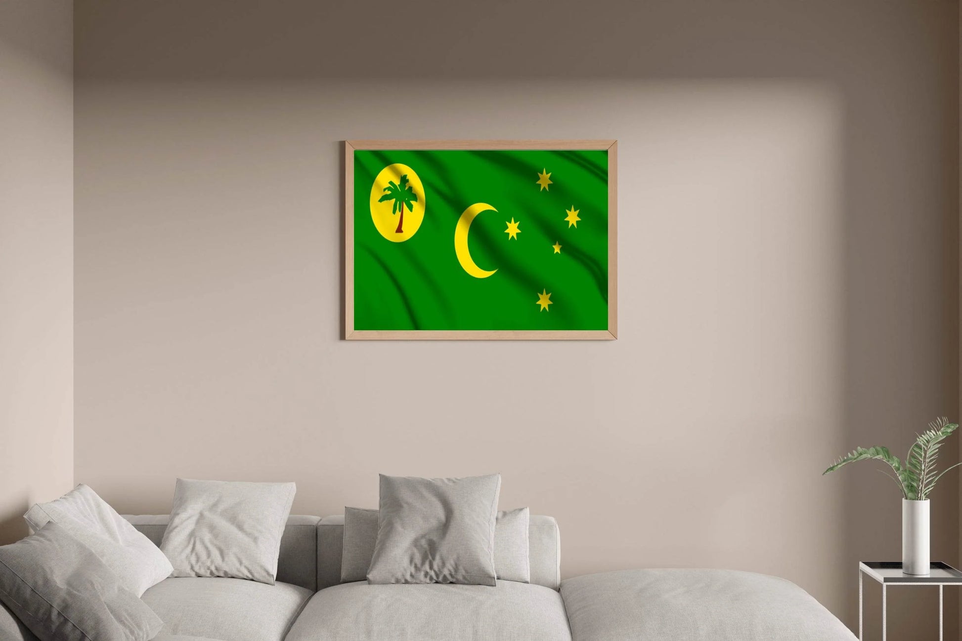 Cocos Islands Flag Wall Art - beink online art store