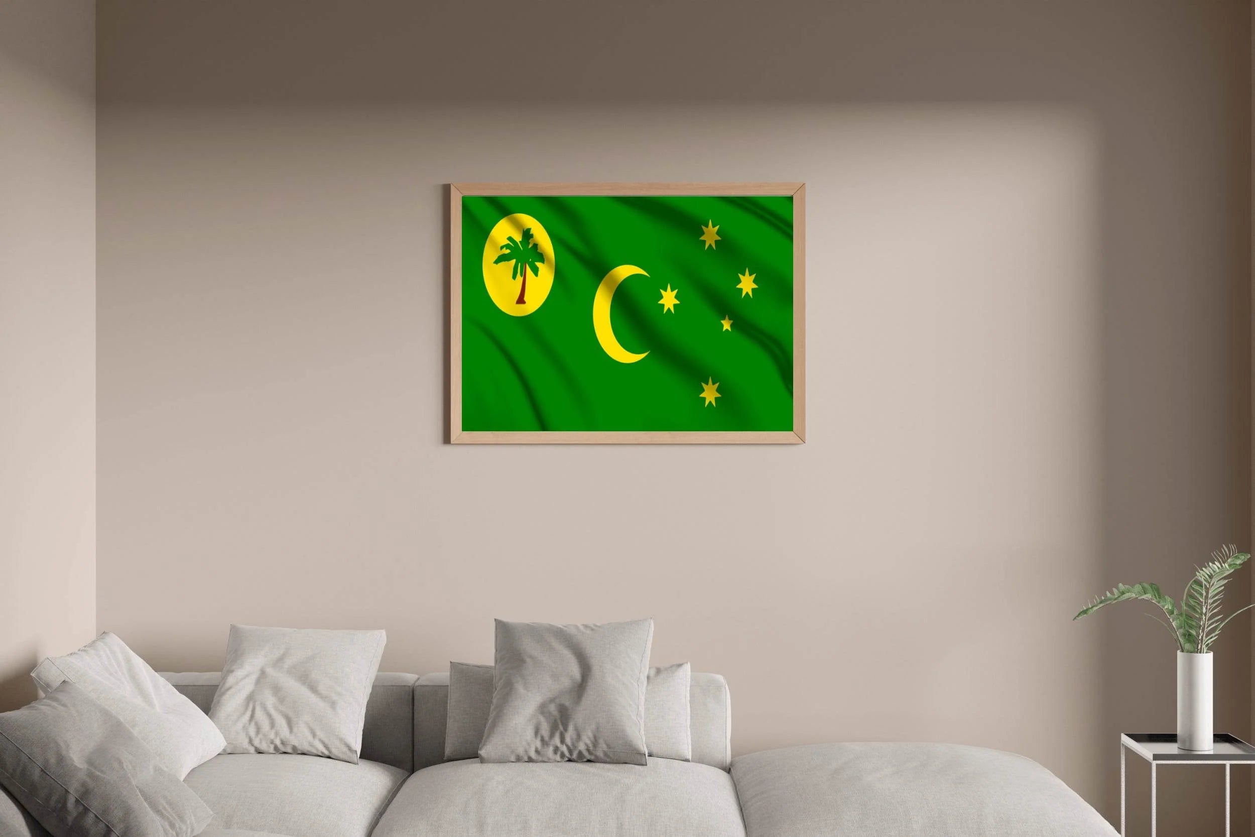 Cocos Islands Flag Wall Art - beink online art store