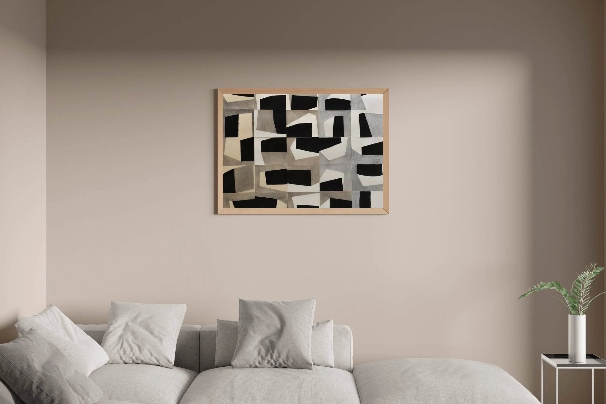 Geometric Grid Modern Wall Art - beink online art store