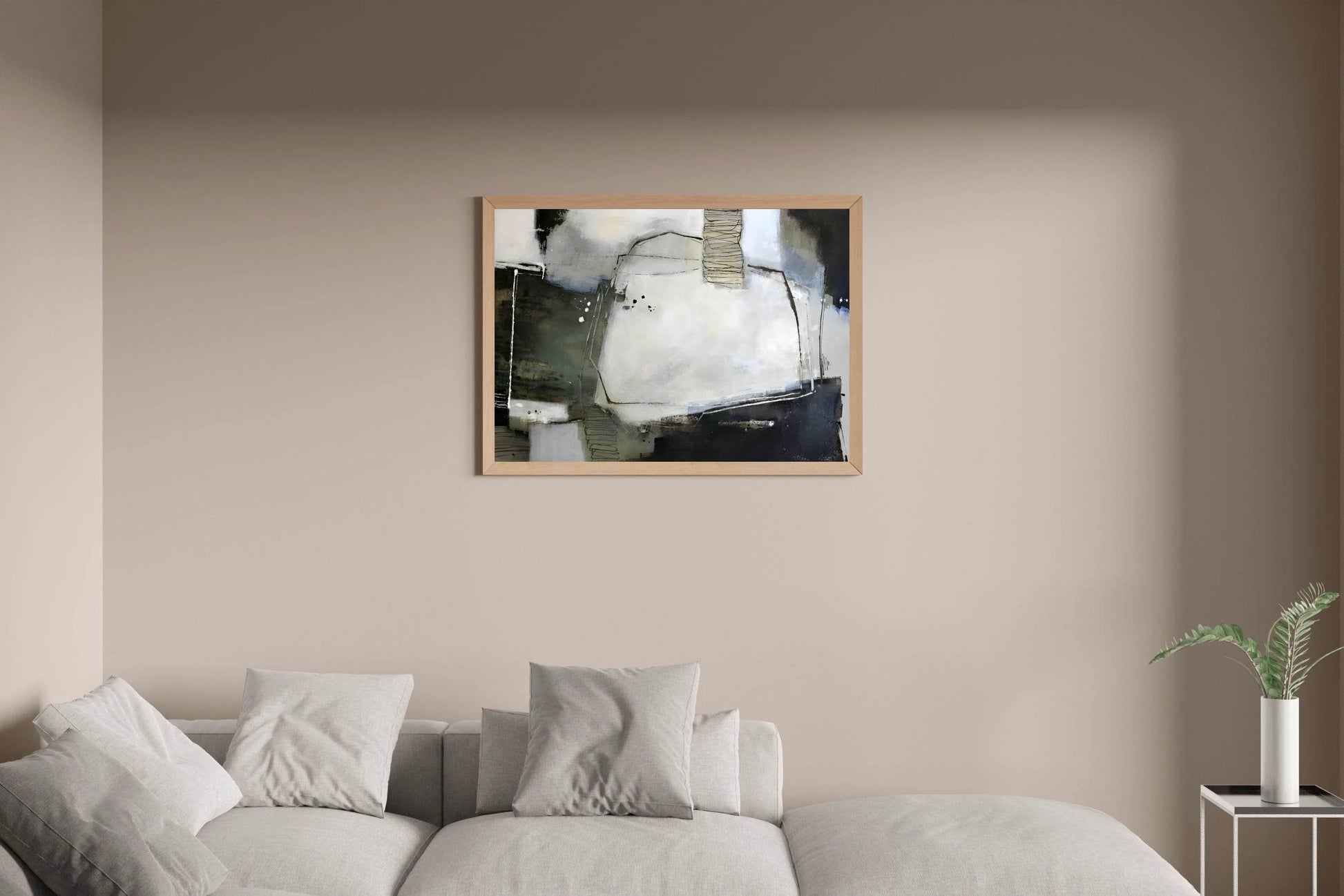 Watercolor Industrial Ruins Modern Wall Art - beink online art store