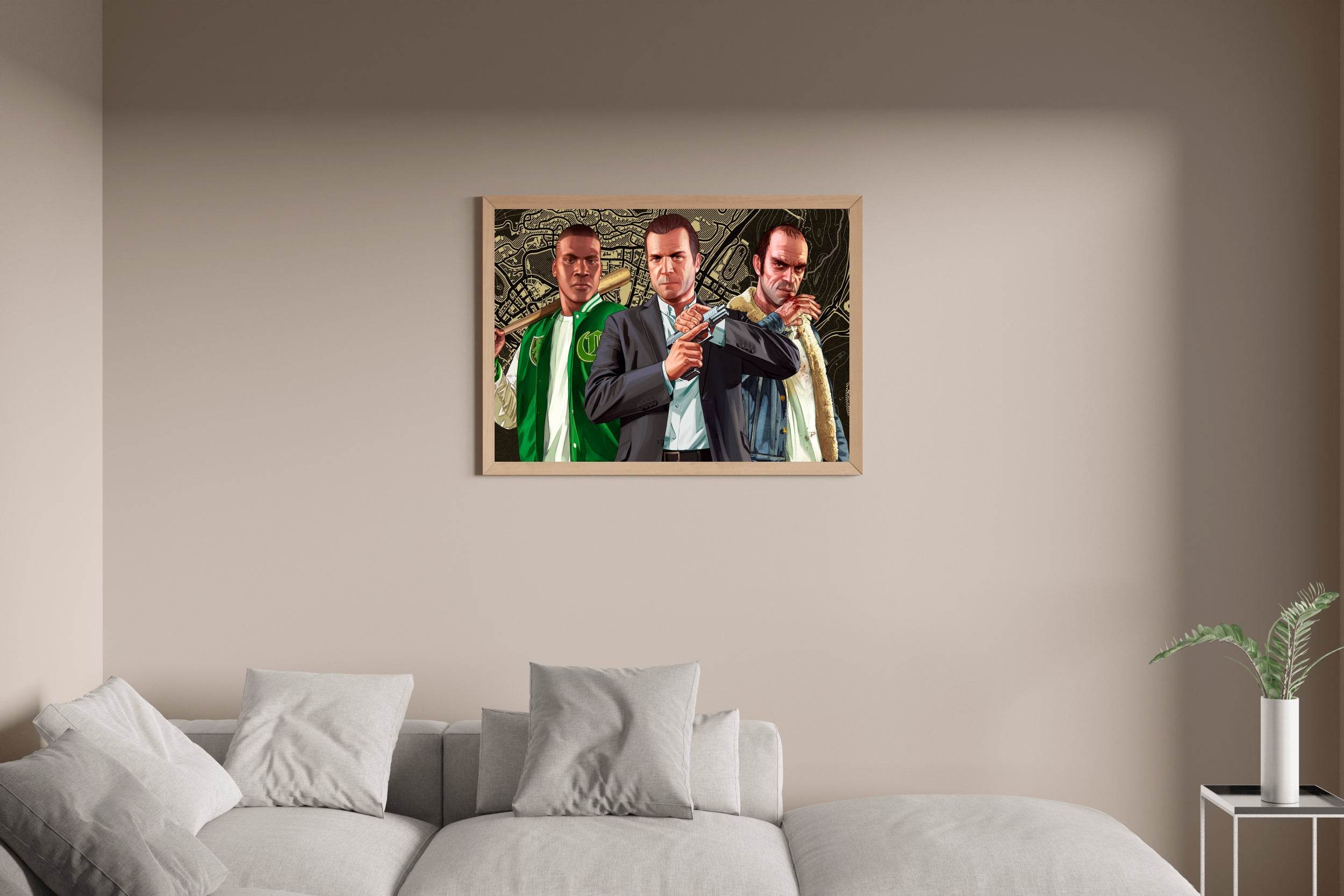 GTA V Character Gaming Wall Art - beink online art store