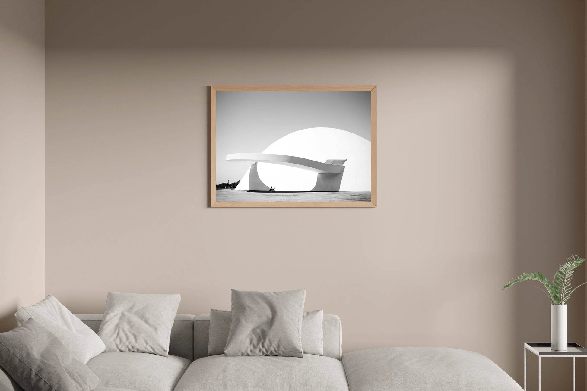 National Museum of Brazil Black & White Wall Art - beink online art store