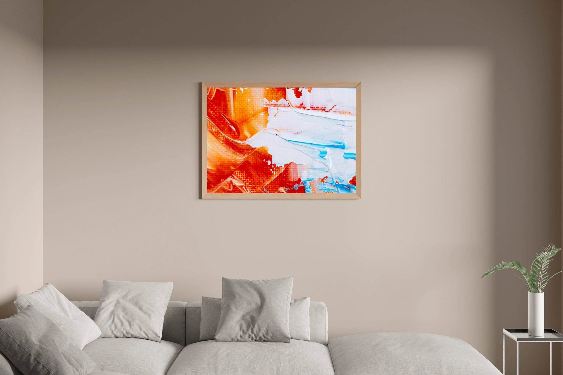 Paint Smudged Textured Abstract Wall Art - beink online art store