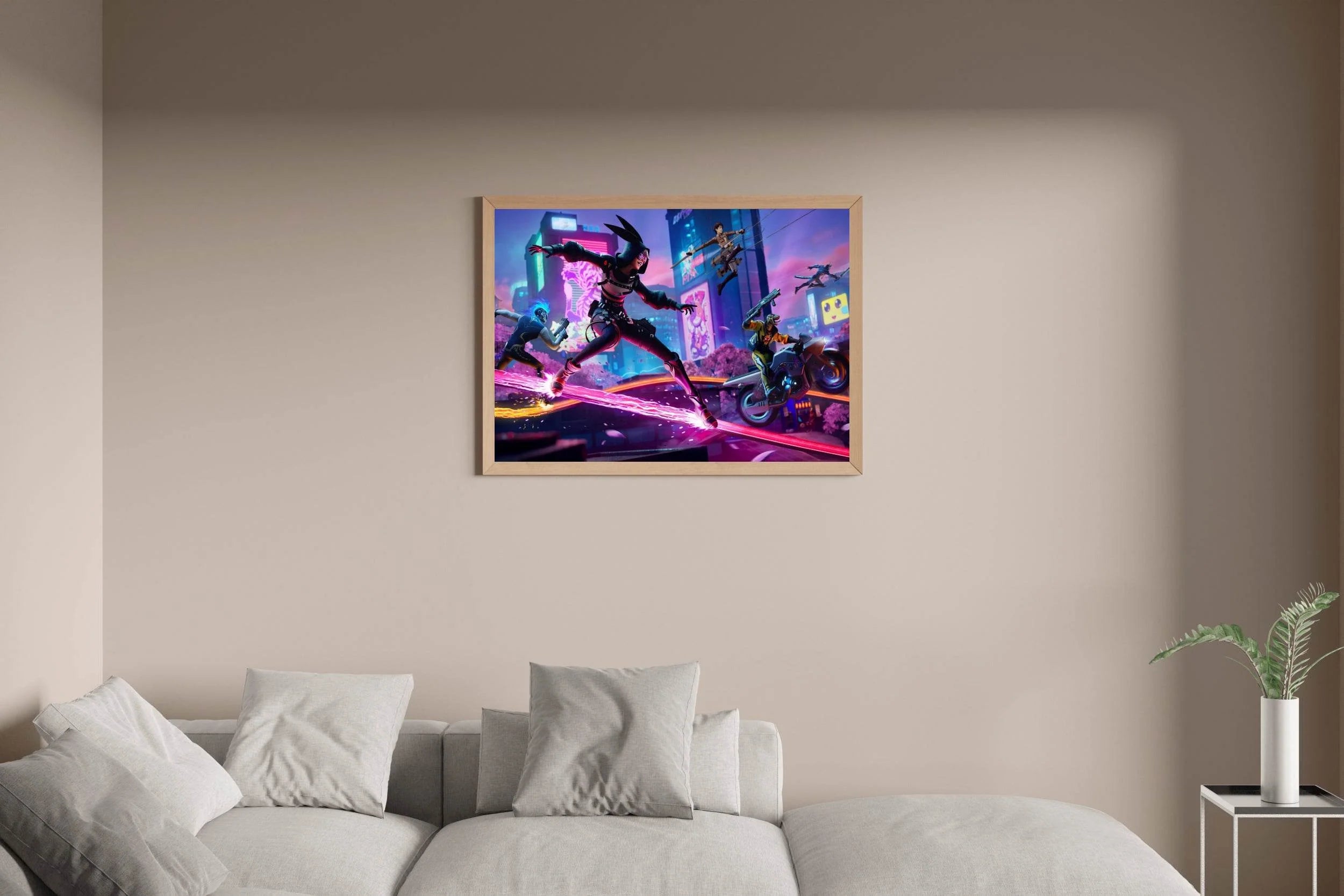 FORTNITE Mega City Gaming Wall Art - beink online art store