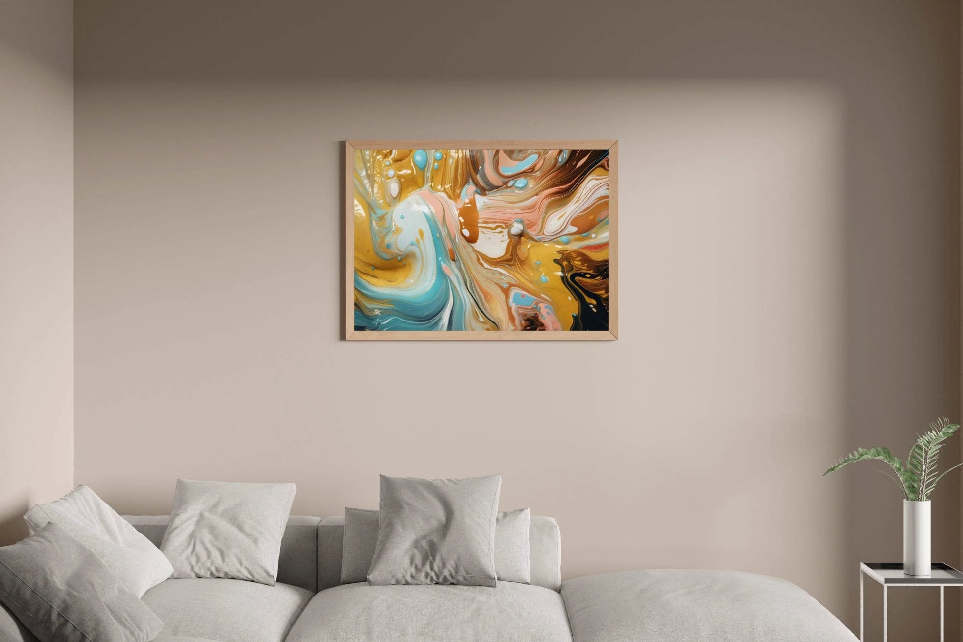 Multicolor Painted Oil Abstract Wall Art - beink online art store