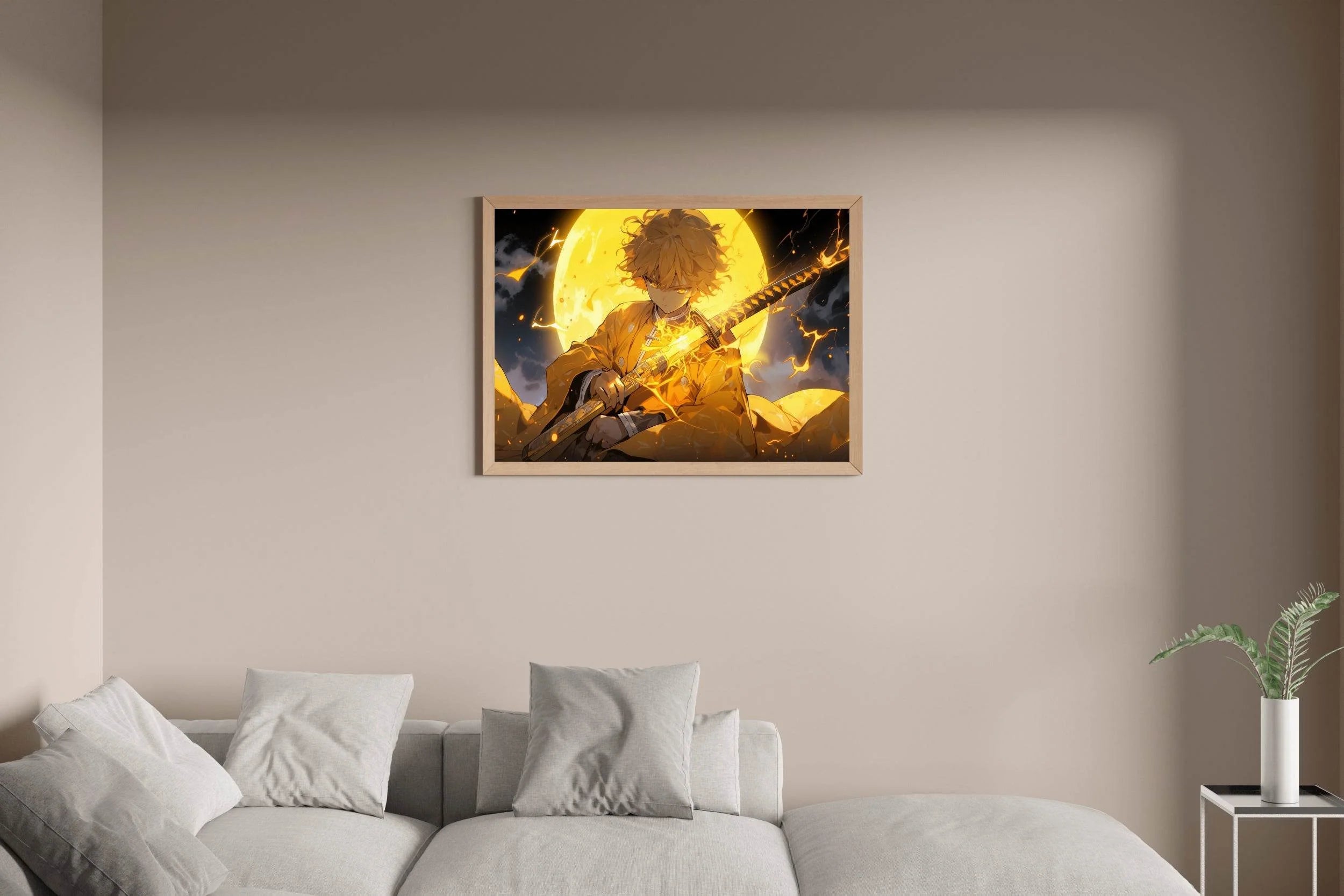Zenitsu Agatsuma Anime Wall Art - beink online art store