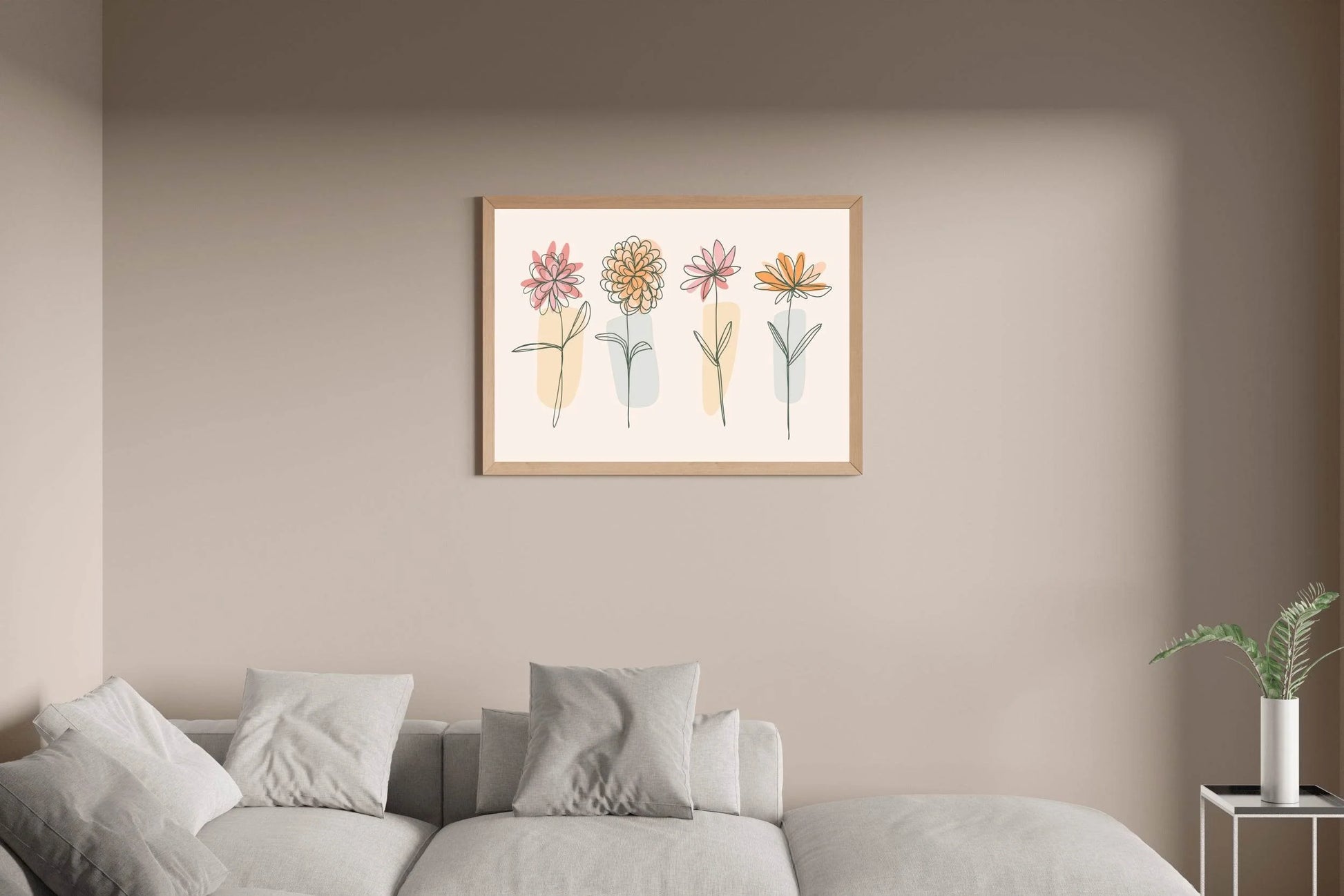 Flower Branch of Mimosa Pudica Wall Art - beink online art store