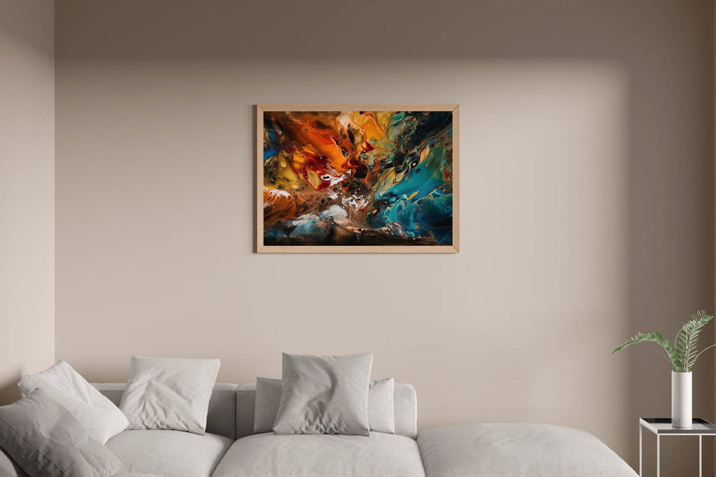 Creative Oil Paint Brush Stroke Wall Art - beink online art store