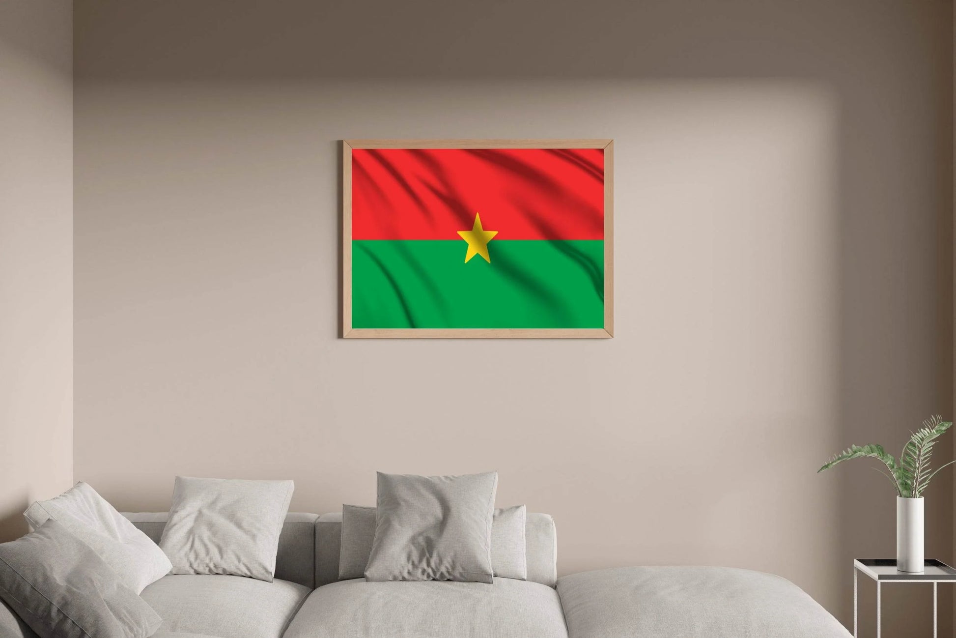 Burkina Faso National Flag Wall Art - beink online art store
