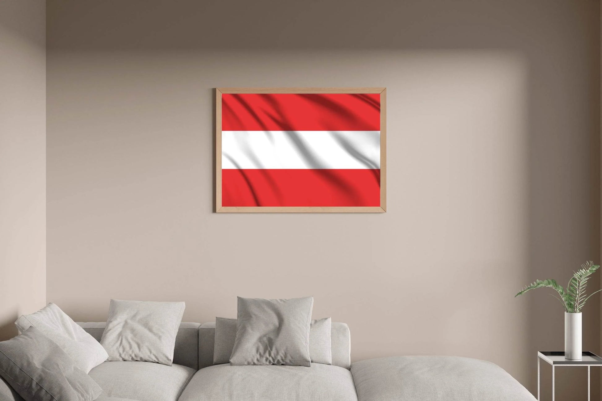 Austria National Flag Wall Art - beink online art store