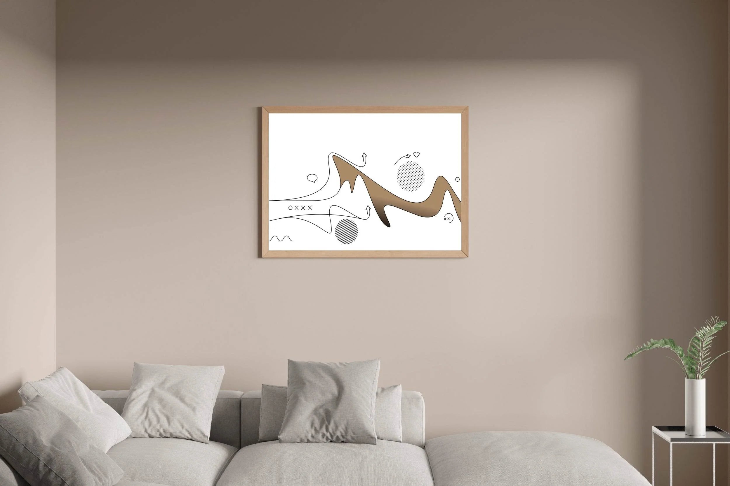 Creative Colored Line Art - beink online art store