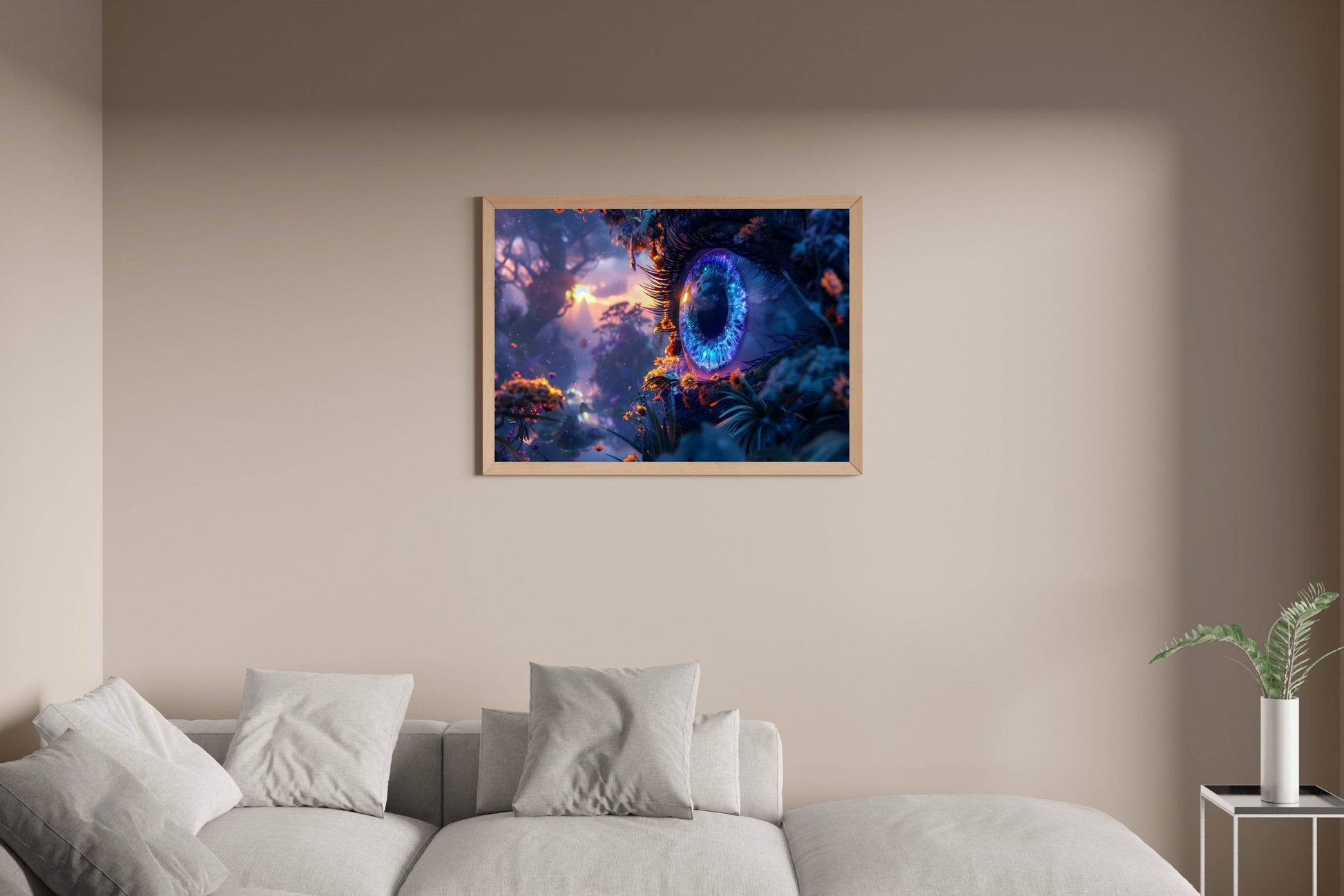 Fantasy Purple Eye 3D Digital Art - beink online art store