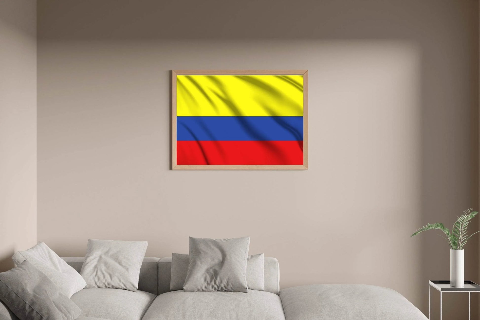 Colombia National Flag Wall Art - beink online art store