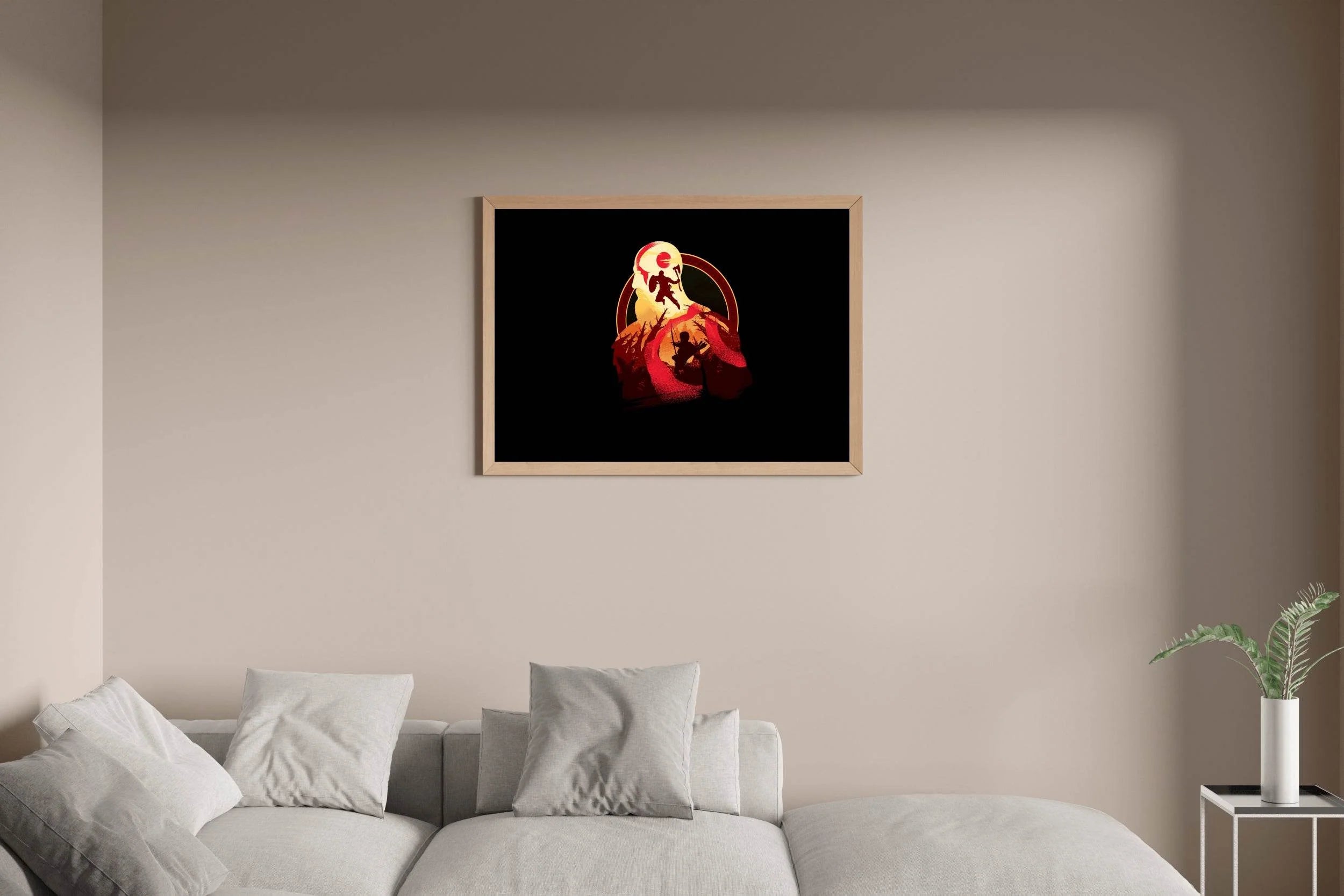 God of War Kratos Gaming Wall Art - beink online art store